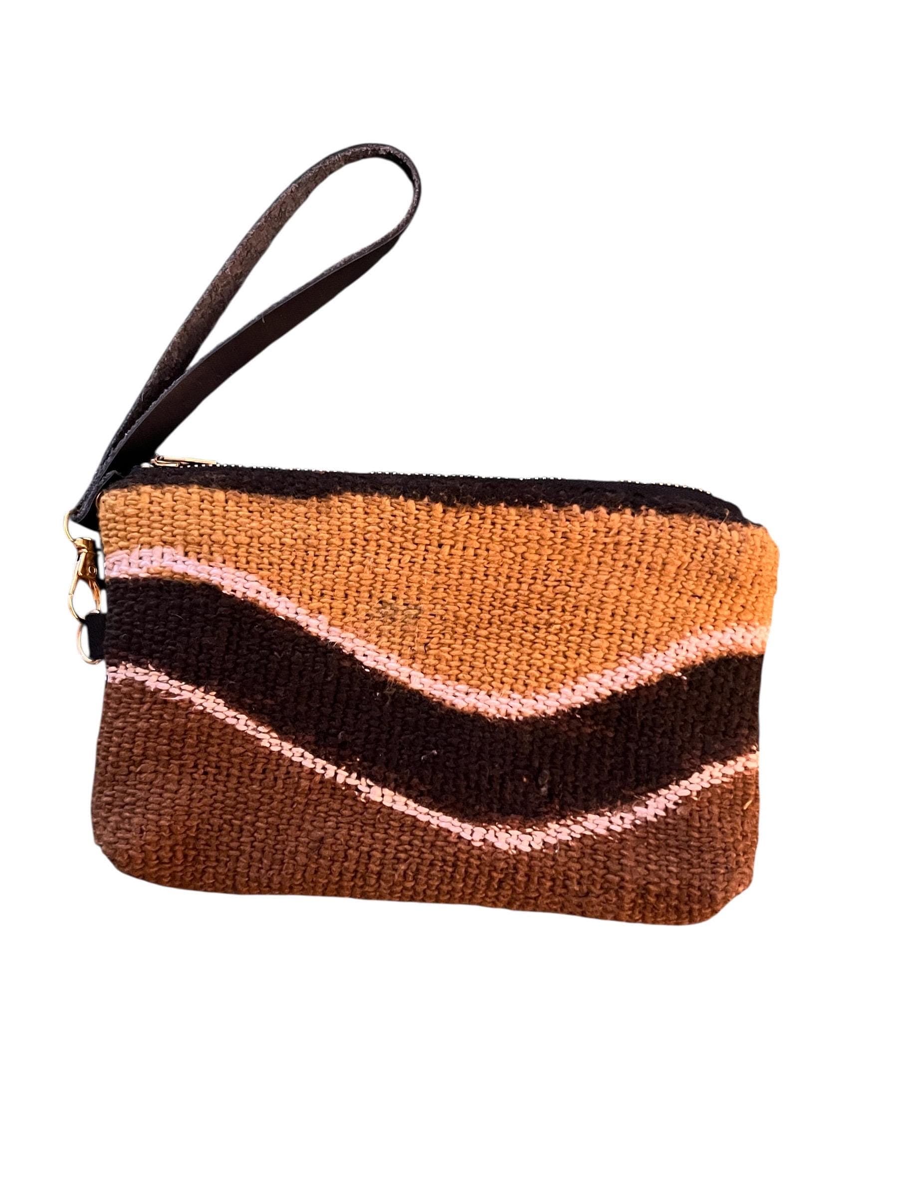 Mudcloth Wristlet Clutch Bag-African Print Handbag-Handbag Small Clutch-Zipper Wristlet-Gift for Her-Small Zipper Handbag, Boho stylish bag - image 3