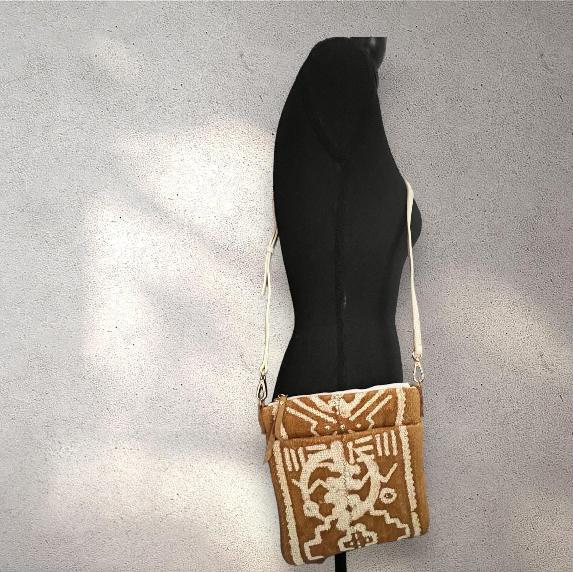 Mudcloth Crossbody Mini- Bag-Boho Chic Mini Bag-Stylish Gift for Her-Handmade Mudcloth Crossbody Bag-African print Small Purse- - image 3