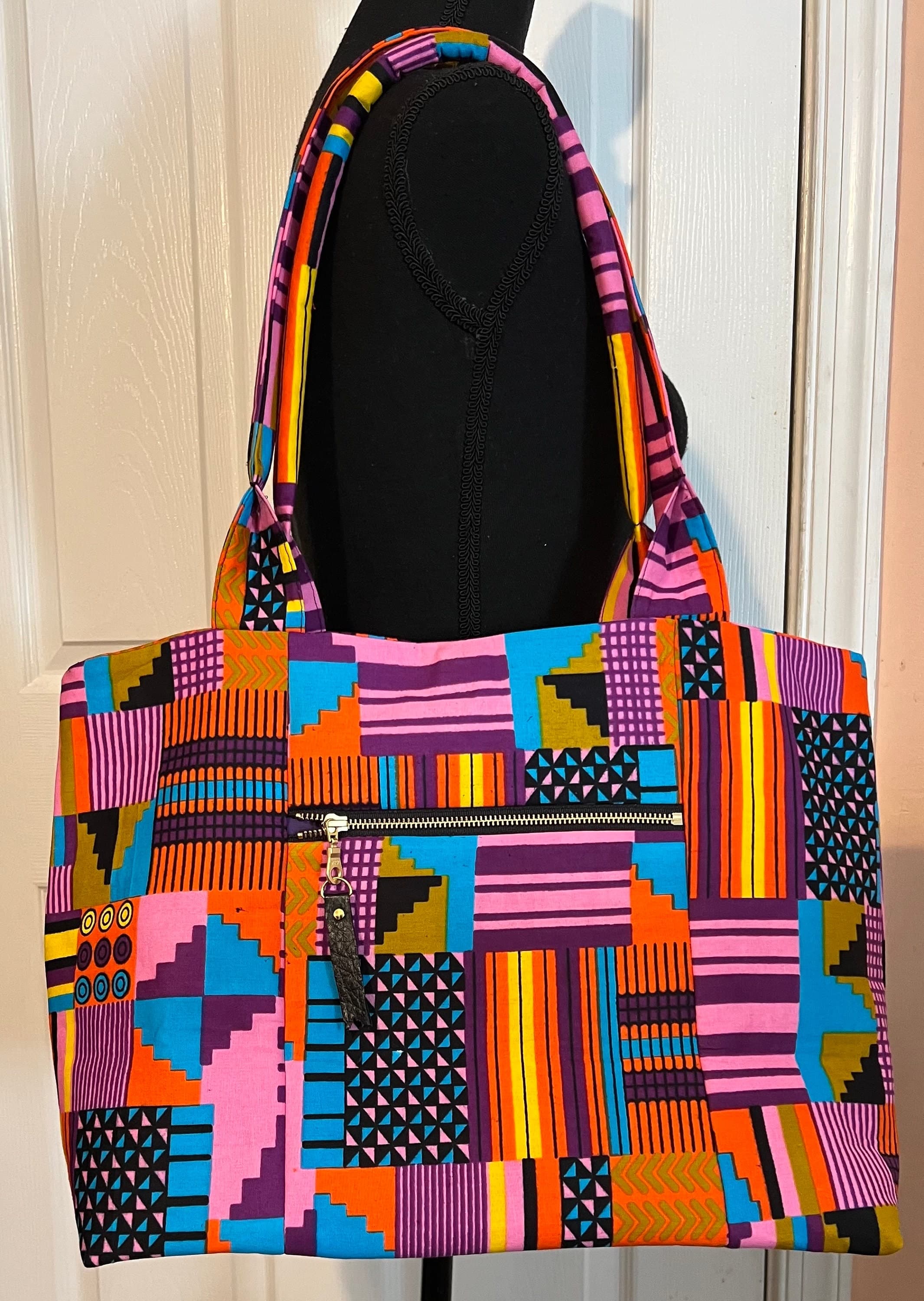 African Print Handbag-Shoulder Bag-Women's Tote Bag-Women's Purse-Handmade Women's Bag