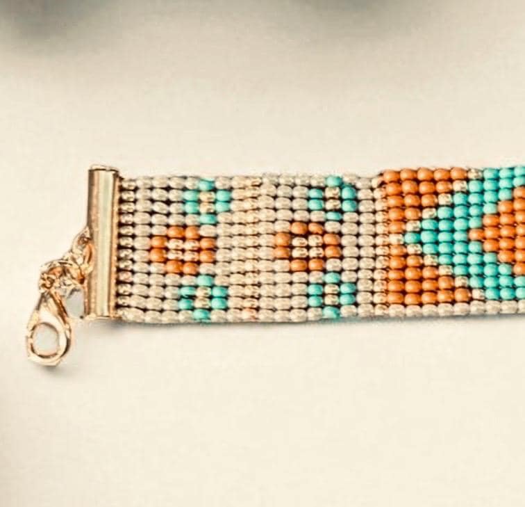 Seed Bead Loom Bracelet-Women's Seed Bead Bracelet-Handwoven Beaded Bracelet-Women's Loom Bracelet-Gift For Her - image 5