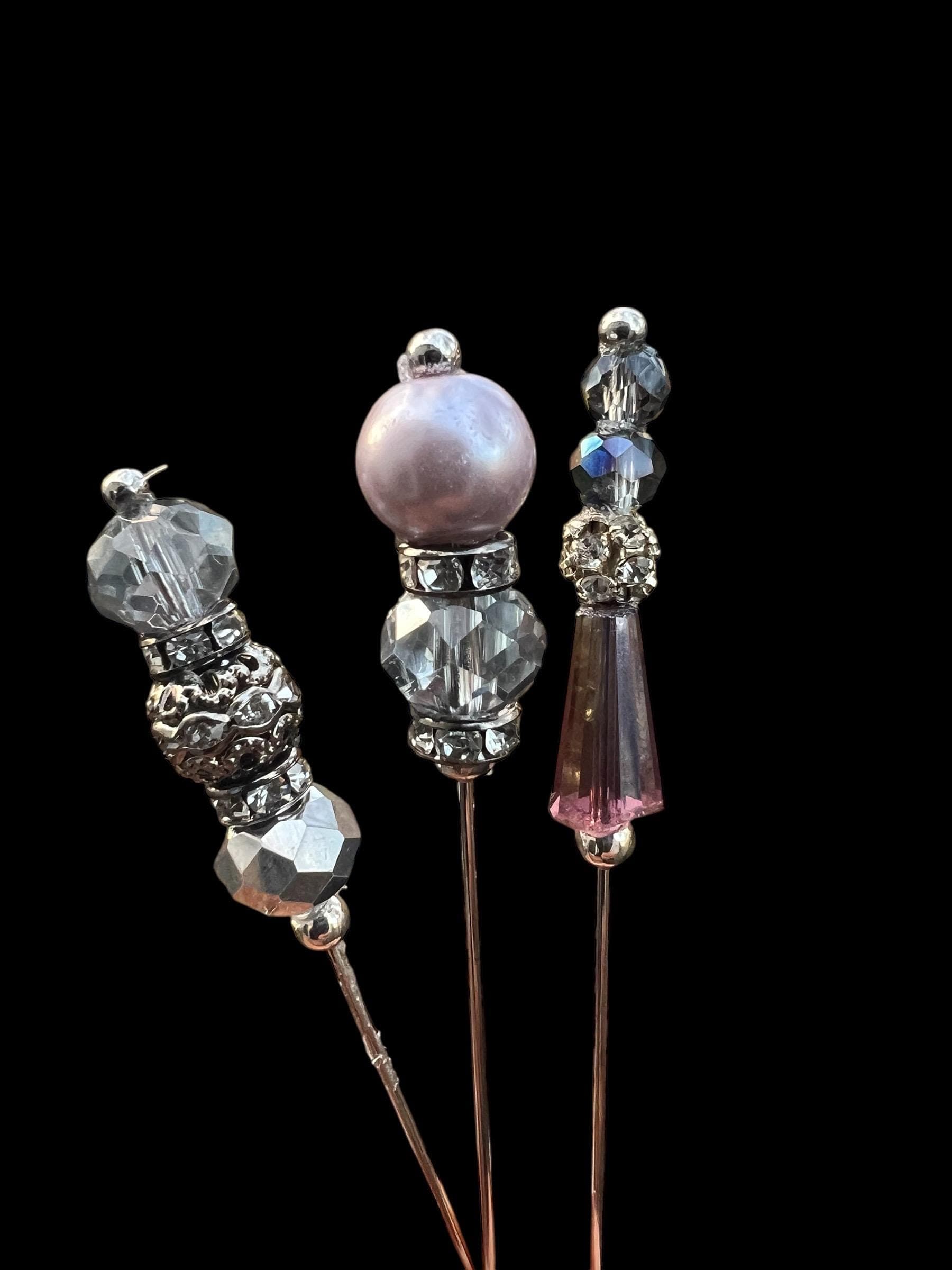 Women's Hijab Pin-Muslim Women Pin-Muslim Women Accessories-Islamic Gift for Her-Handmade Pins-Decorative Scarf Pins