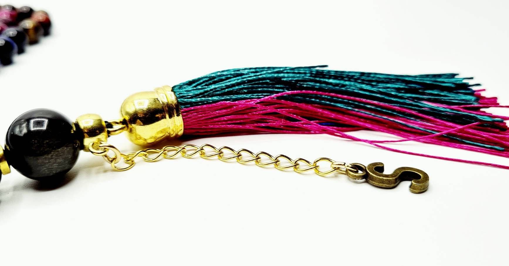 Personalised Multicolour Tiger's Eye Mala - image 5