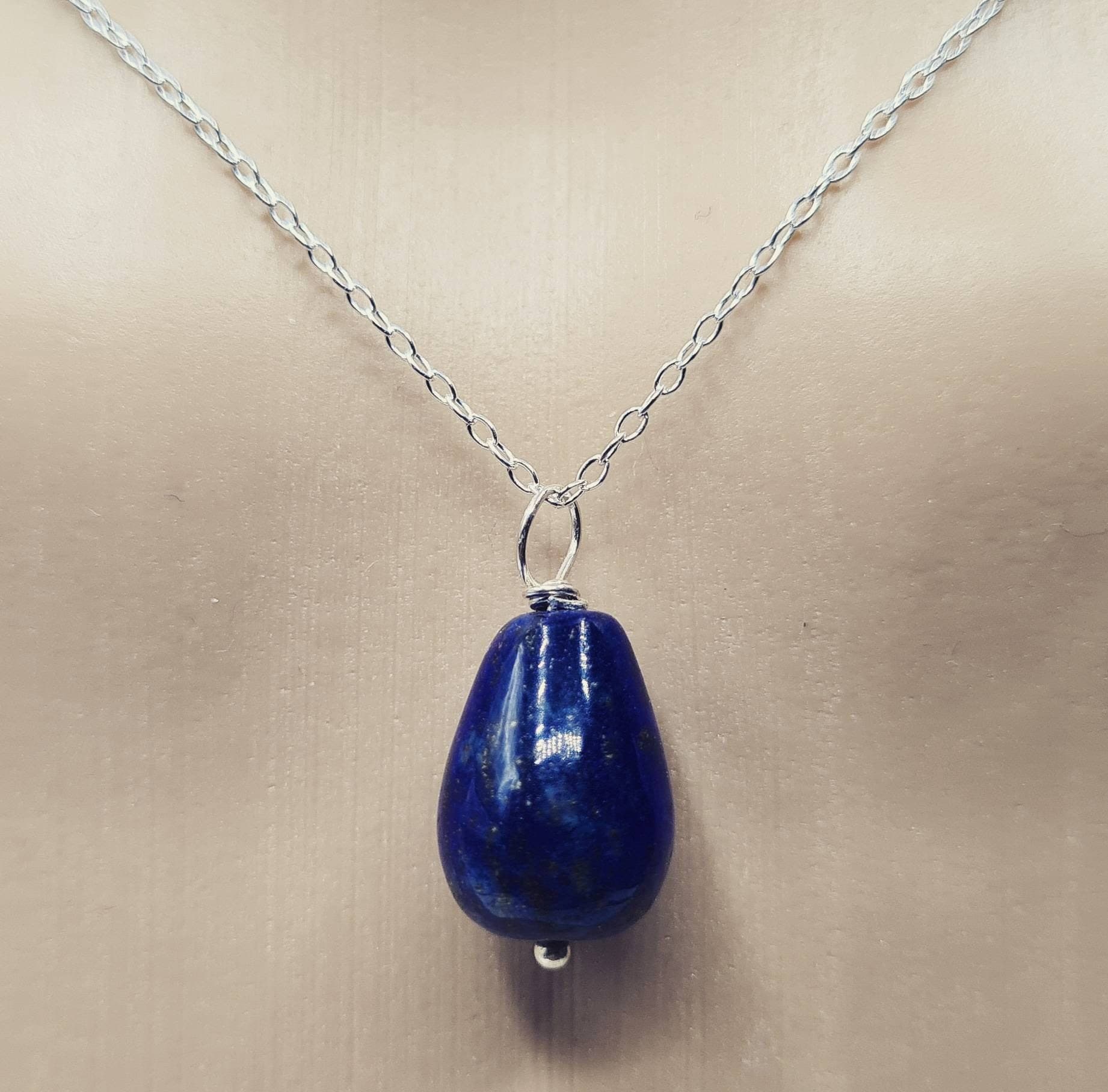 Lapis Lazuli Necklace In Sterling Silver - image 5