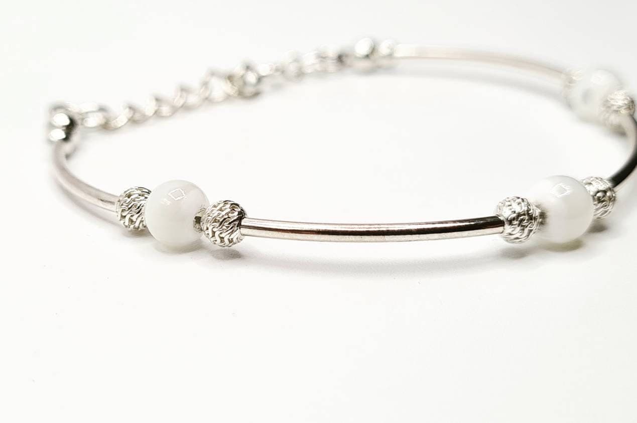 Mother of Pearl Bracelet in Sterling Silver - image 3