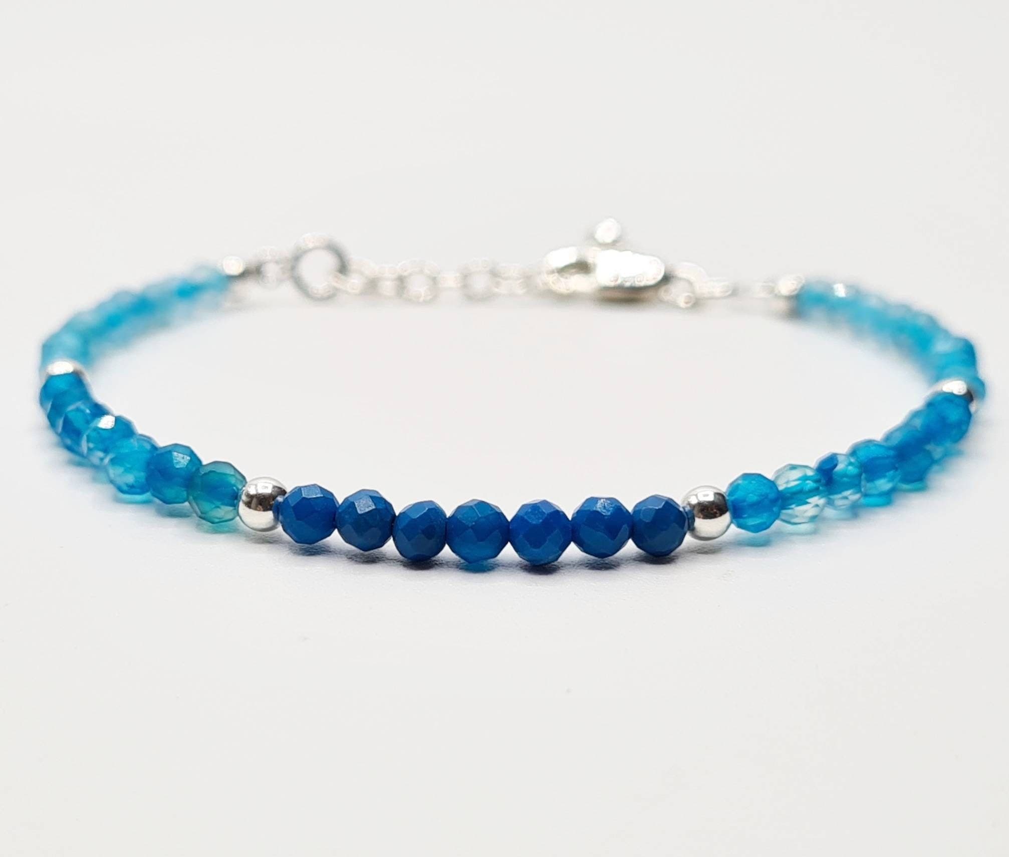 Blue Apatite Ombre Bracelet in Sterling Silver - image 3