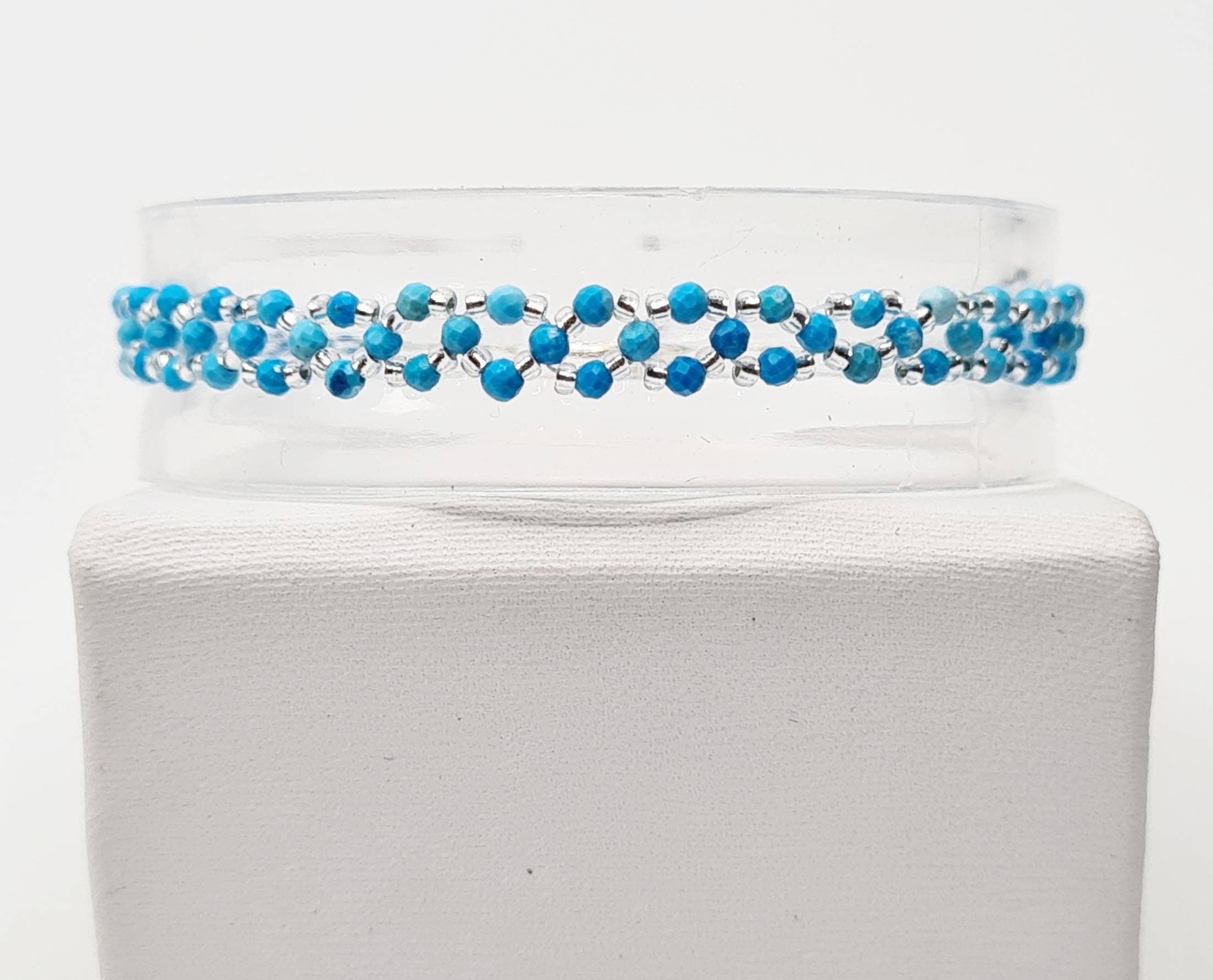 Blue Magnesite Bracelet in Sterling Silver - image 4