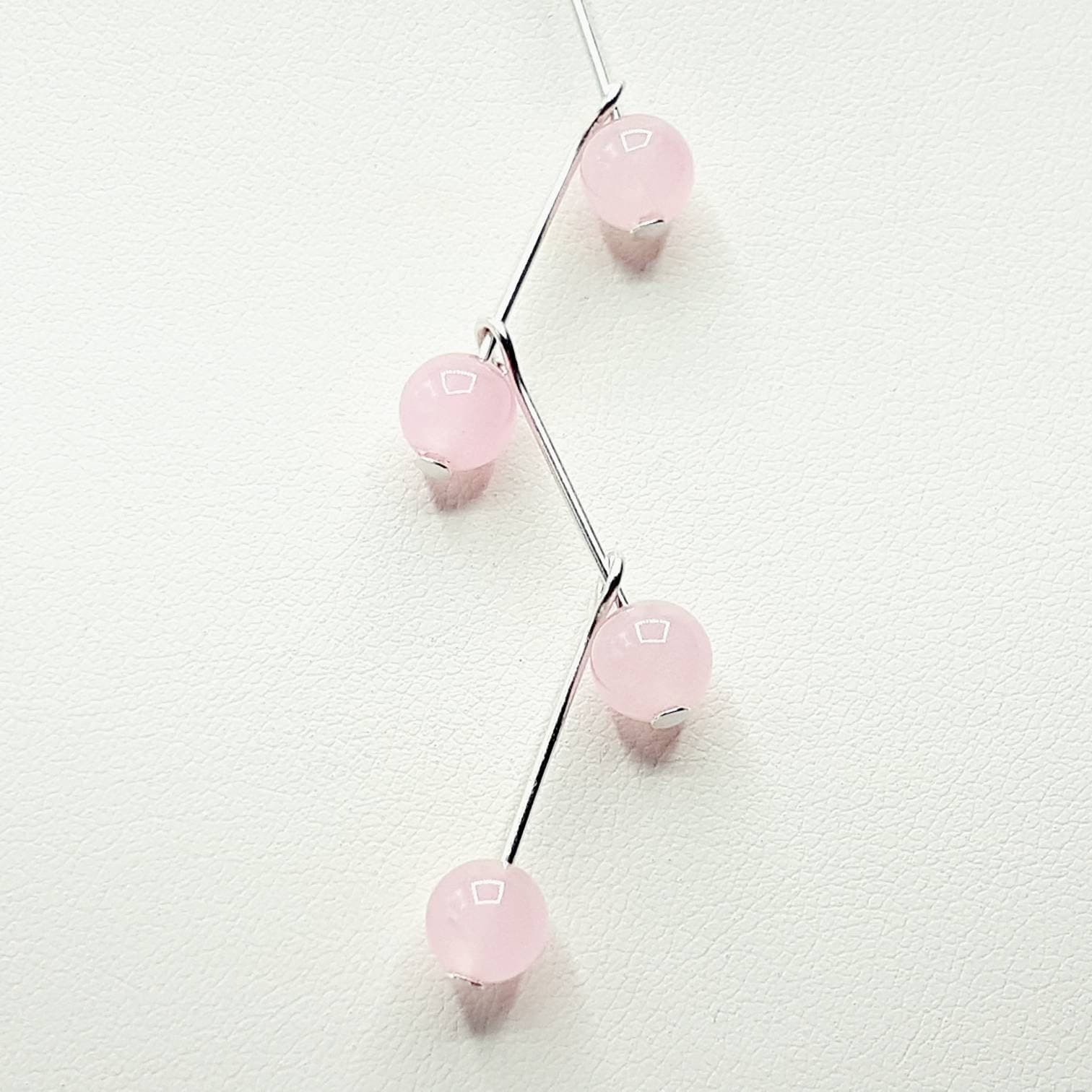 Rose Quartz Cascade Necklace - image 3