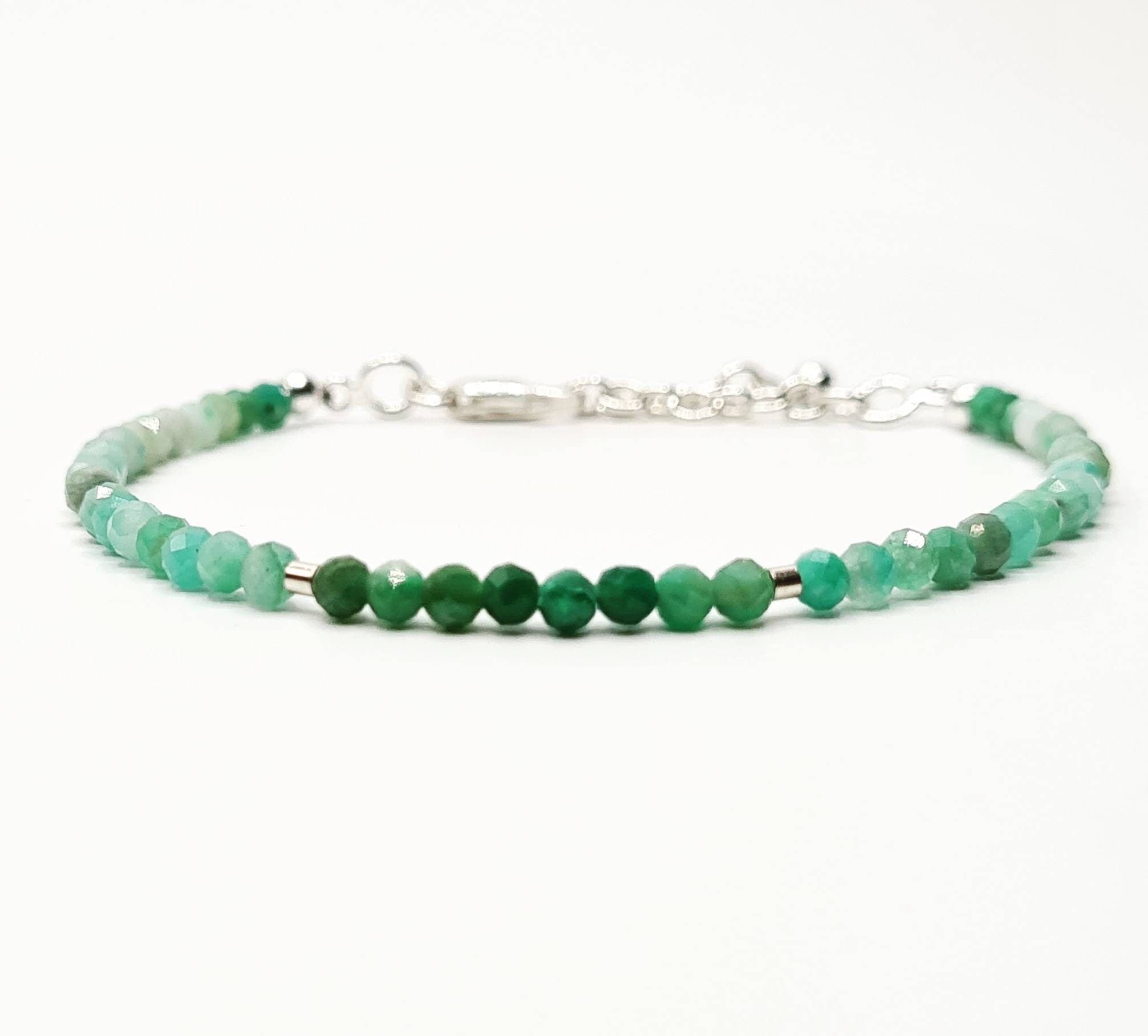 Amazonite Ombre Bracelet in Sterling Silver