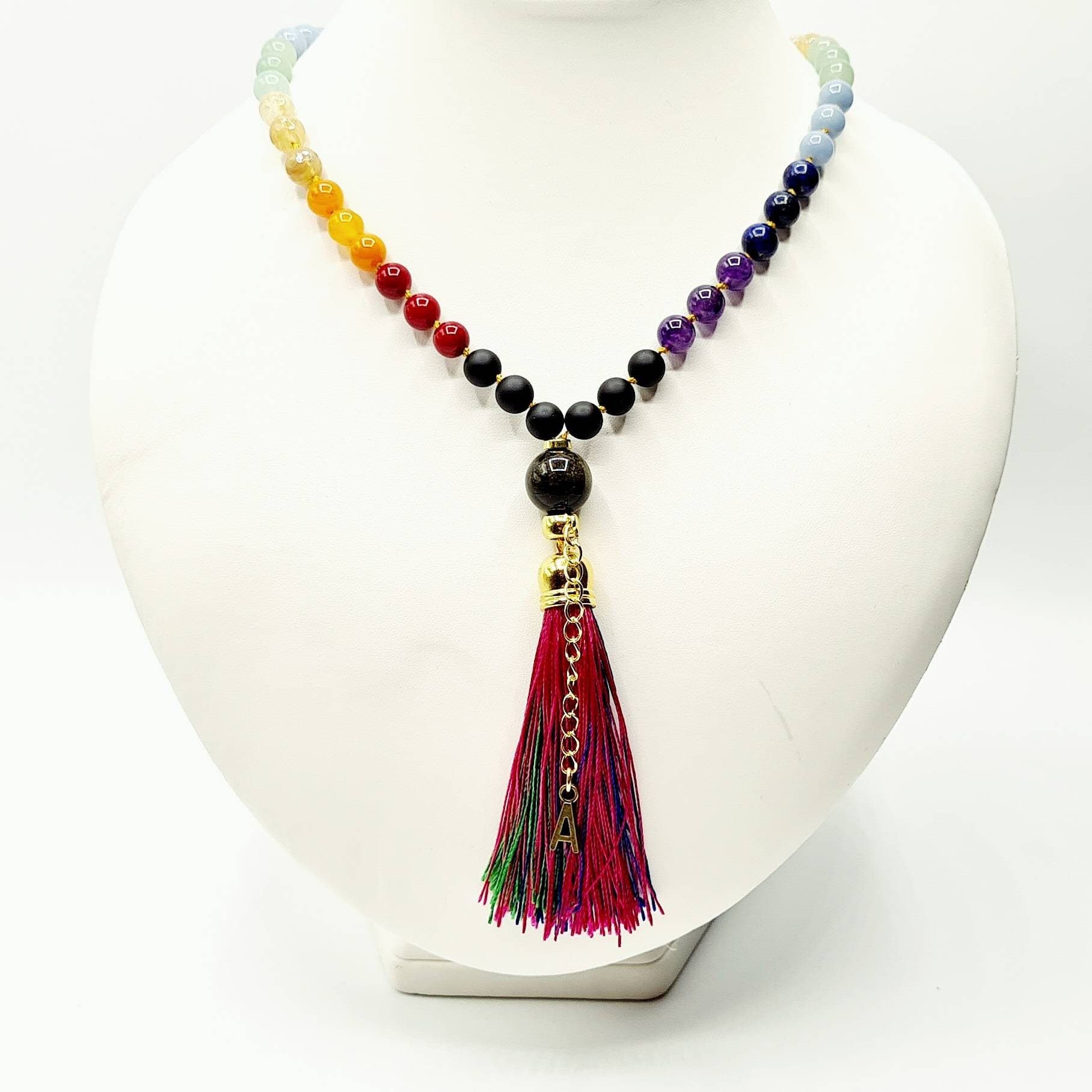 Personalised Rainbow Chakra Mala