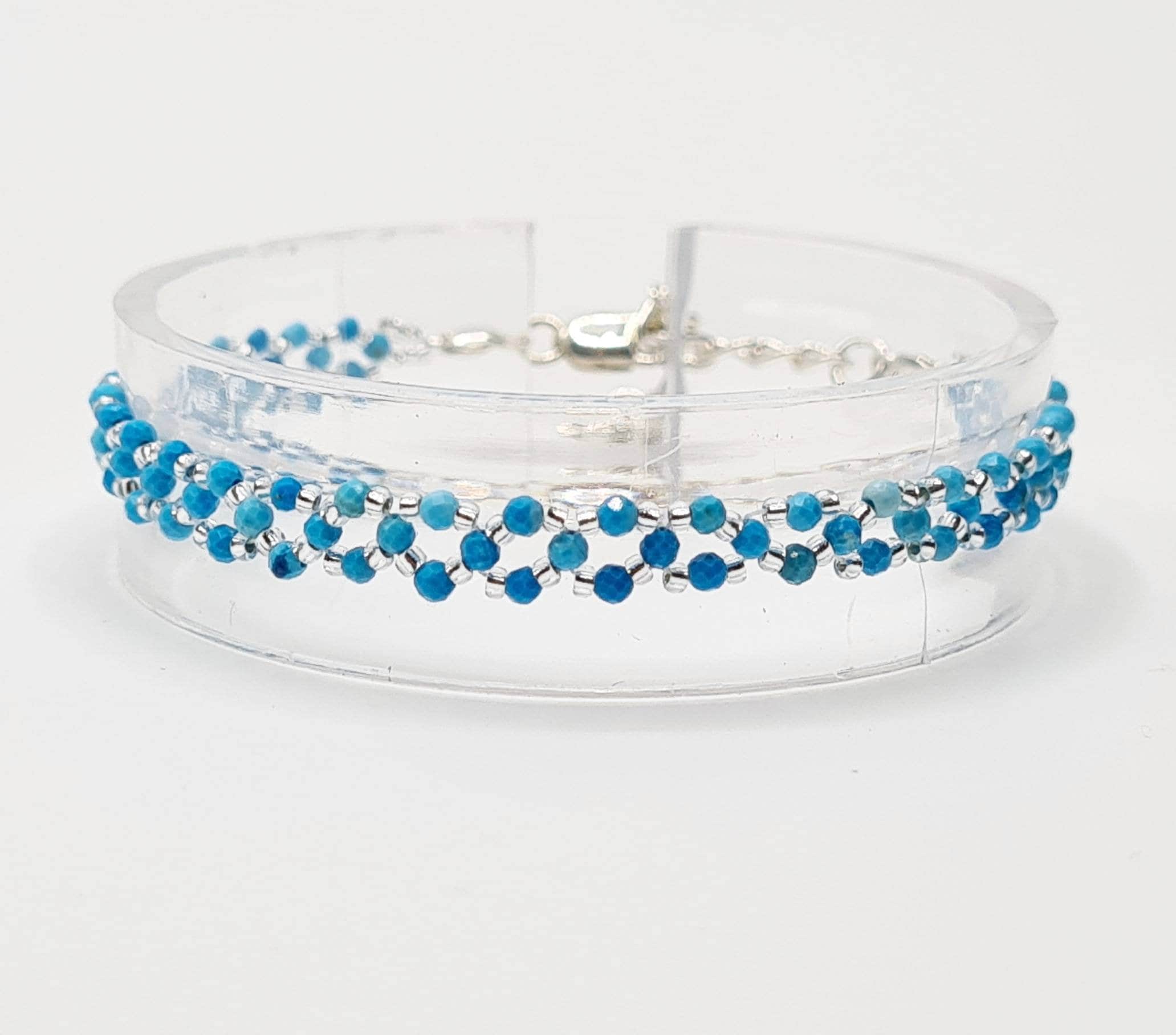 Blue Magnesite Bracelet in Sterling Silver - image 3