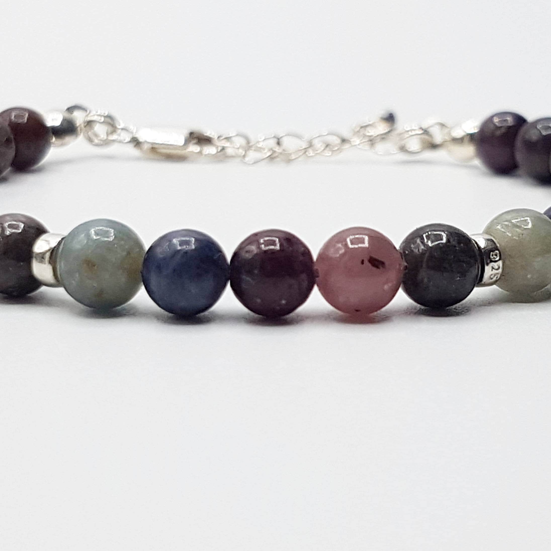 Multicolour Sapphire Bracelet in Sterling Silver - image 4