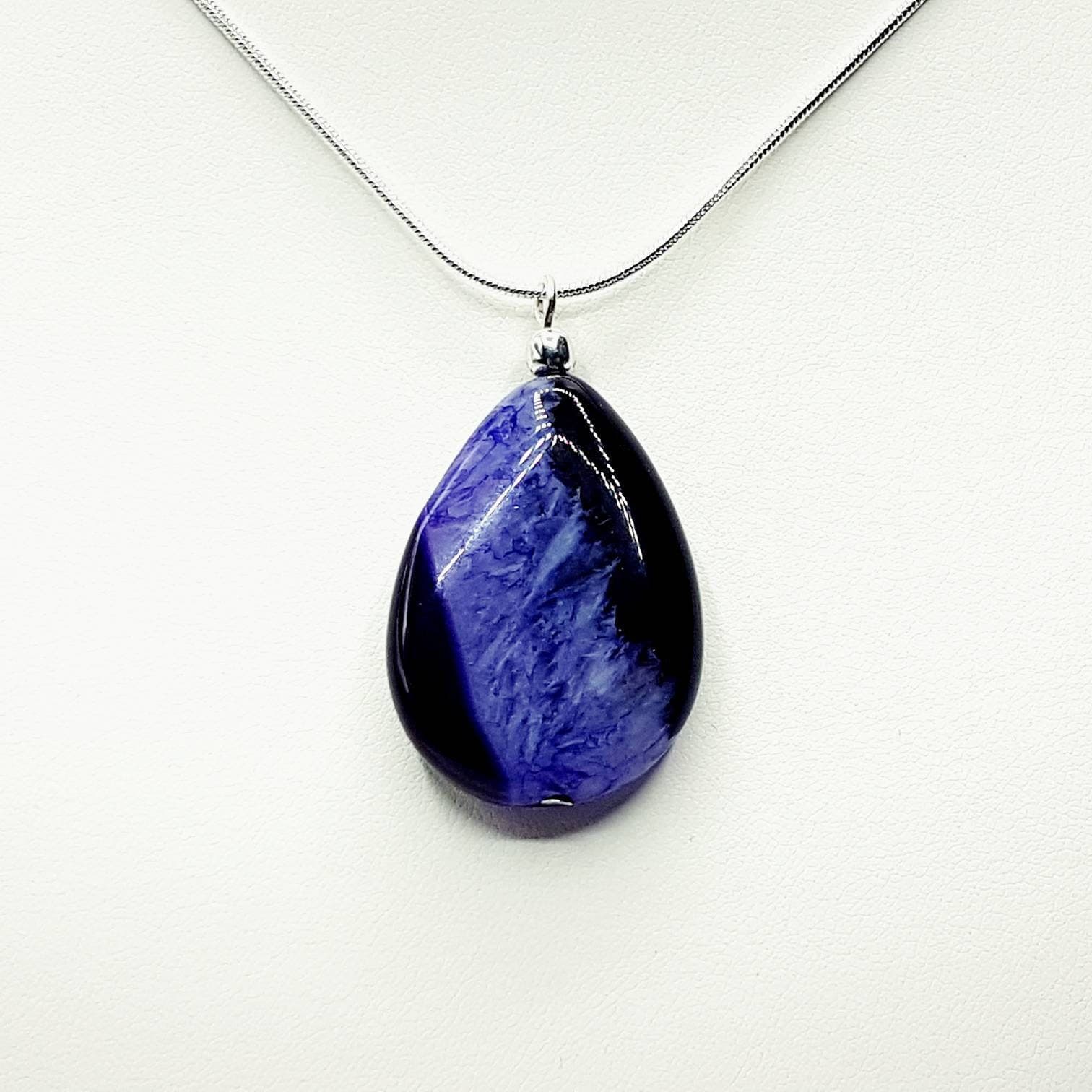 Purple Agate Necklace