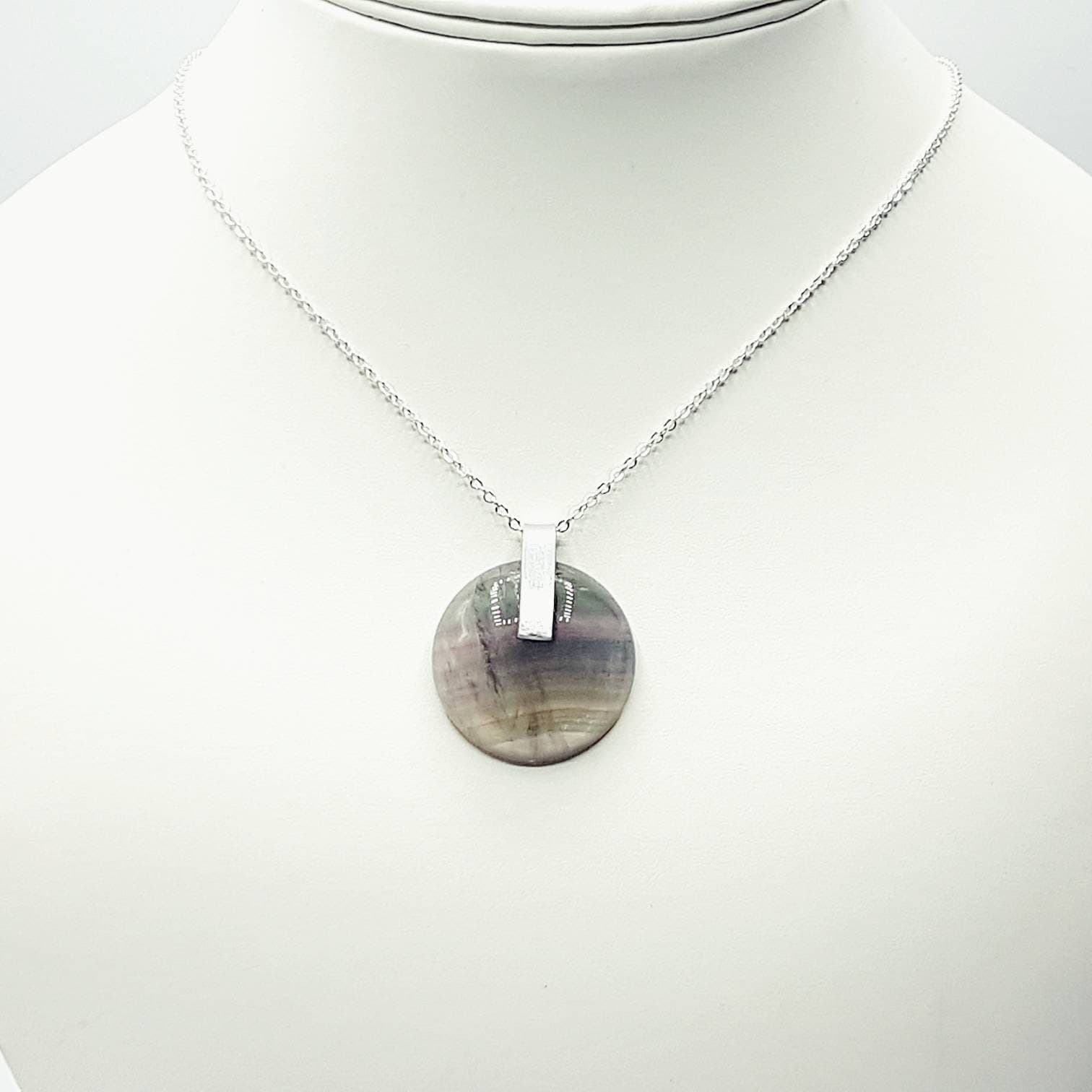 Contemporary Stripe Amethyst Necklace - image 3