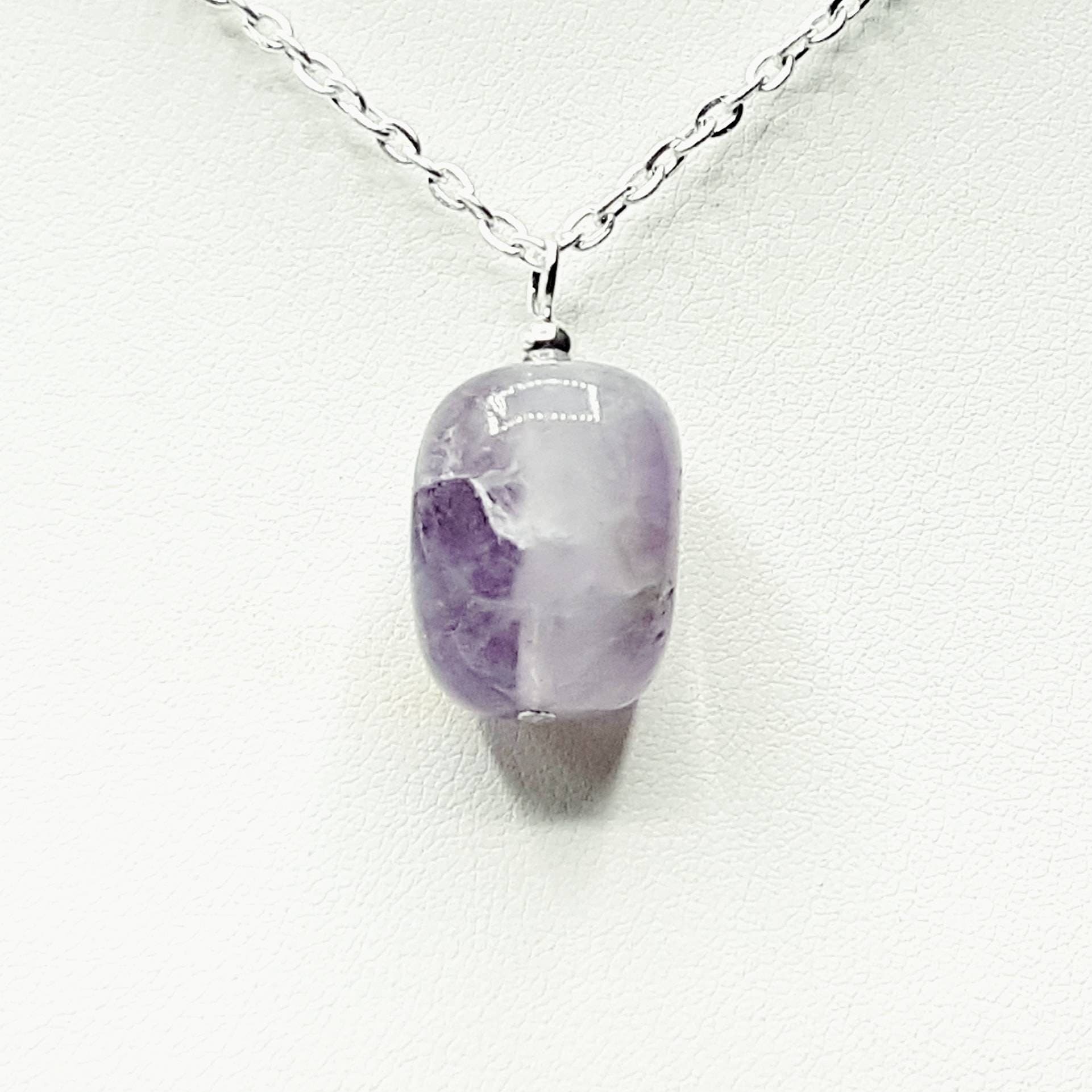 Amethyst Necklace: Natural Gemstone Reiki Infused Healing Pendant - image 3