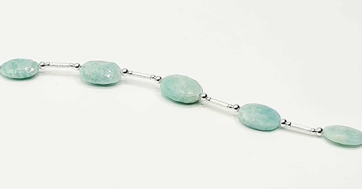 Russian Amazonite Bracelet in Sterling Silver - image 3
