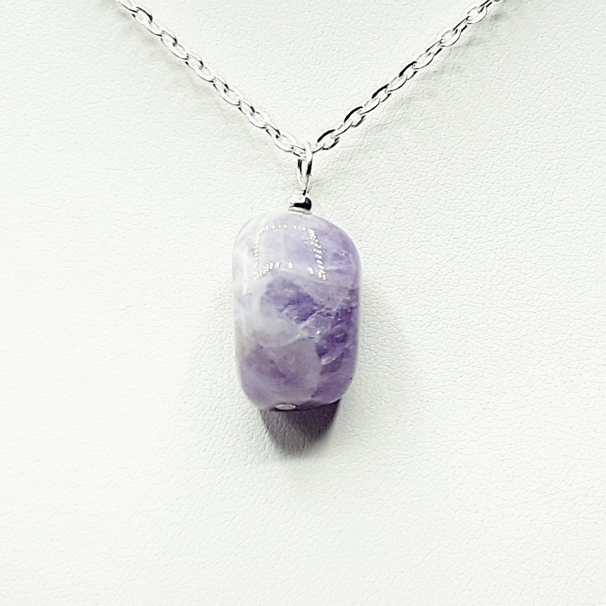 Amethyst Necklace: Natural Gemstone Reiki Infused Healing Pendant - image 4