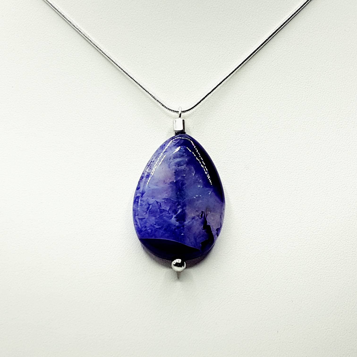 Purple Agate Necklace