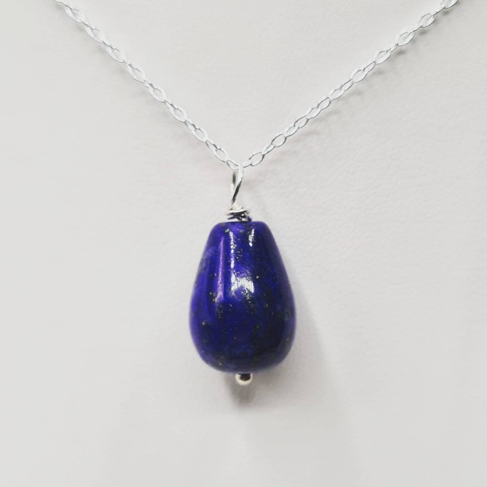 Lapis Lazuli Necklace In Sterling Silver