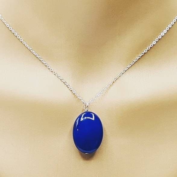 Set of 2 - Blue Pear Agate Necklaces - image 4