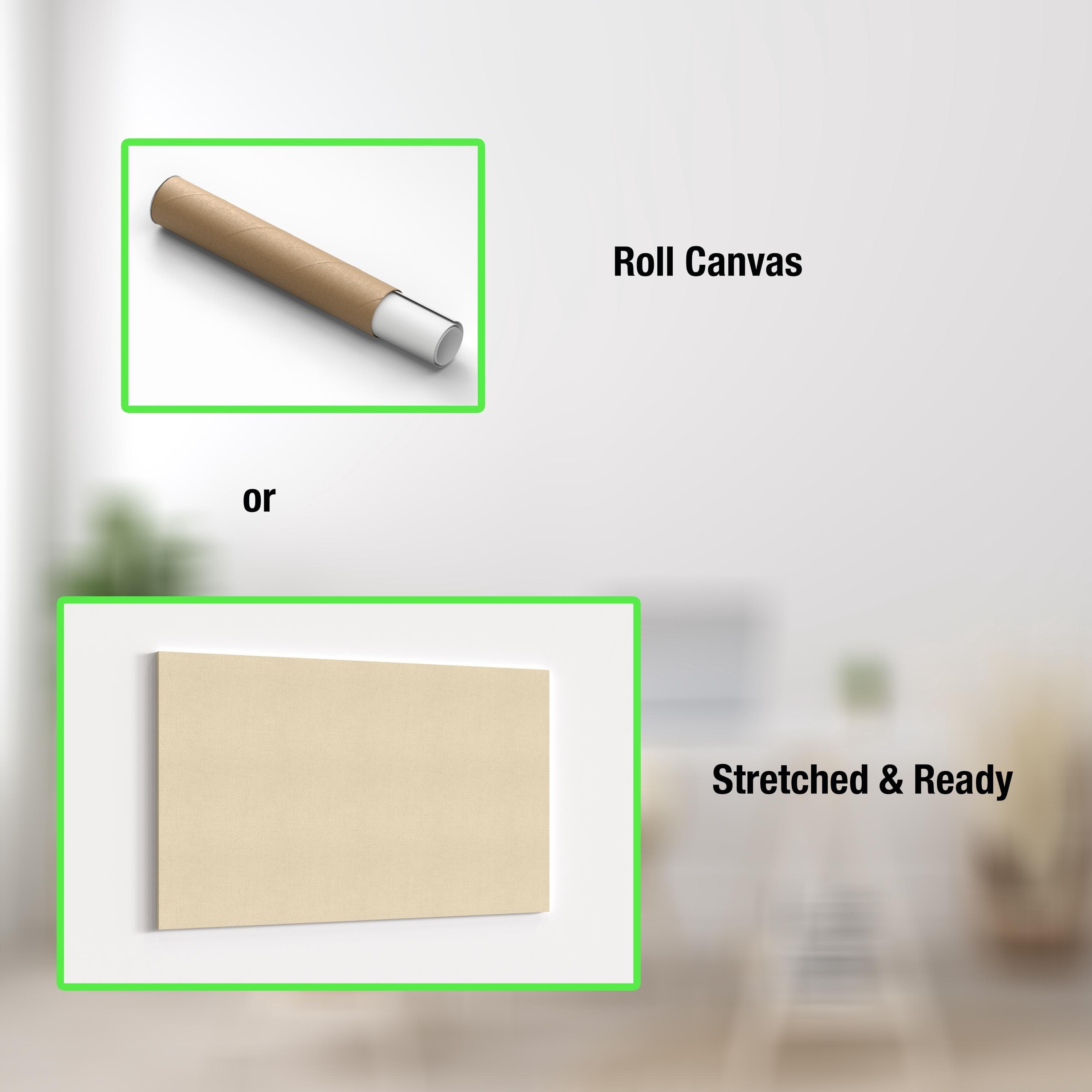 a picture of a room with a roll of canvas and a cigarette