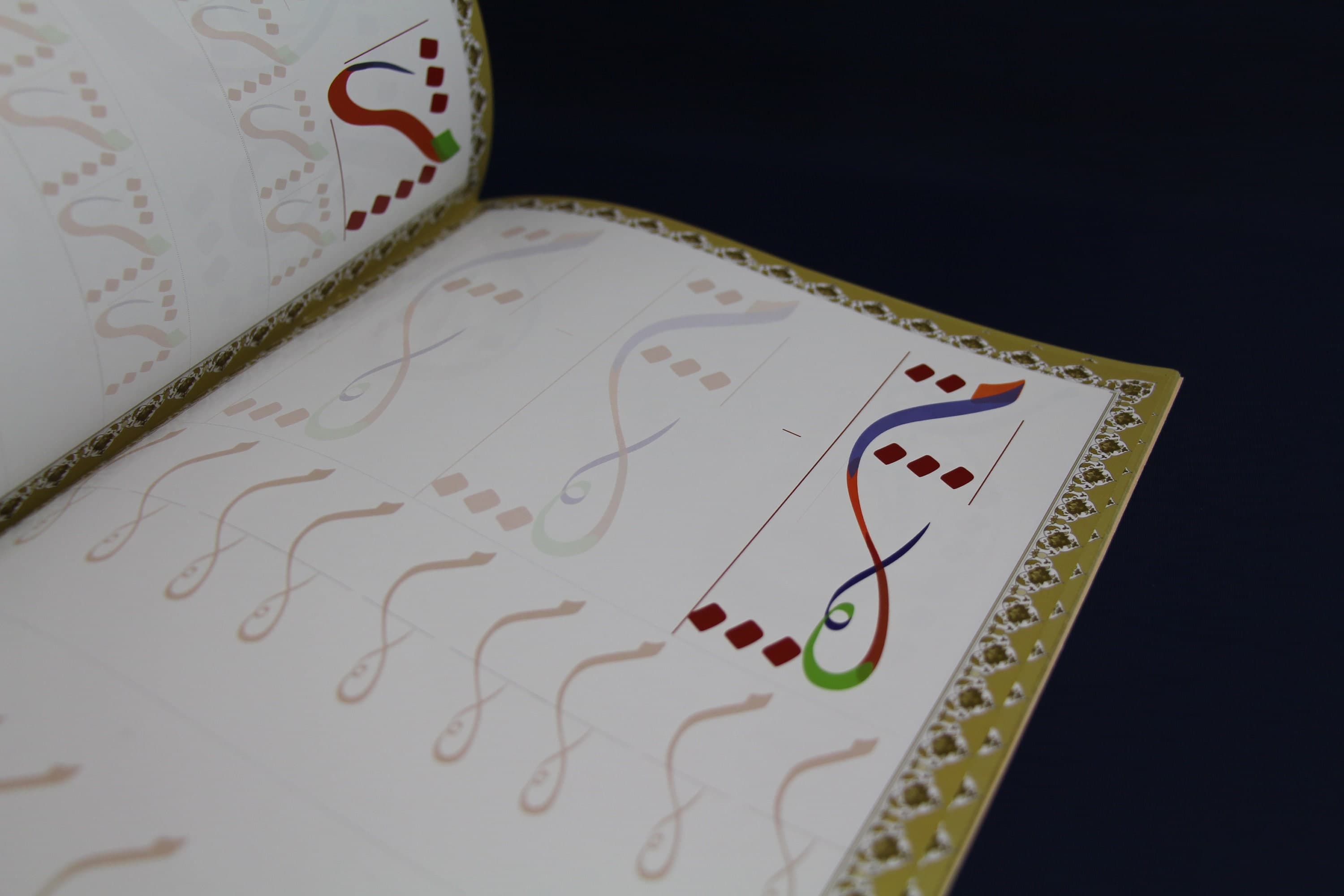 Arabic calligraphy workbook for Diwani Jali script - image 5