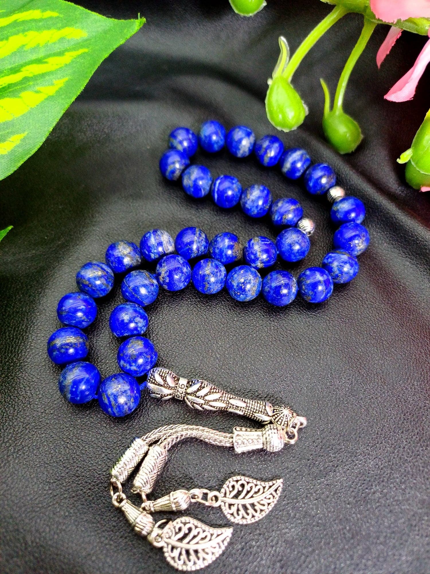 Lapis Lazuli Tasbih: 33-Bead Islamic Prayer Beads, Luxury Gift - image 4