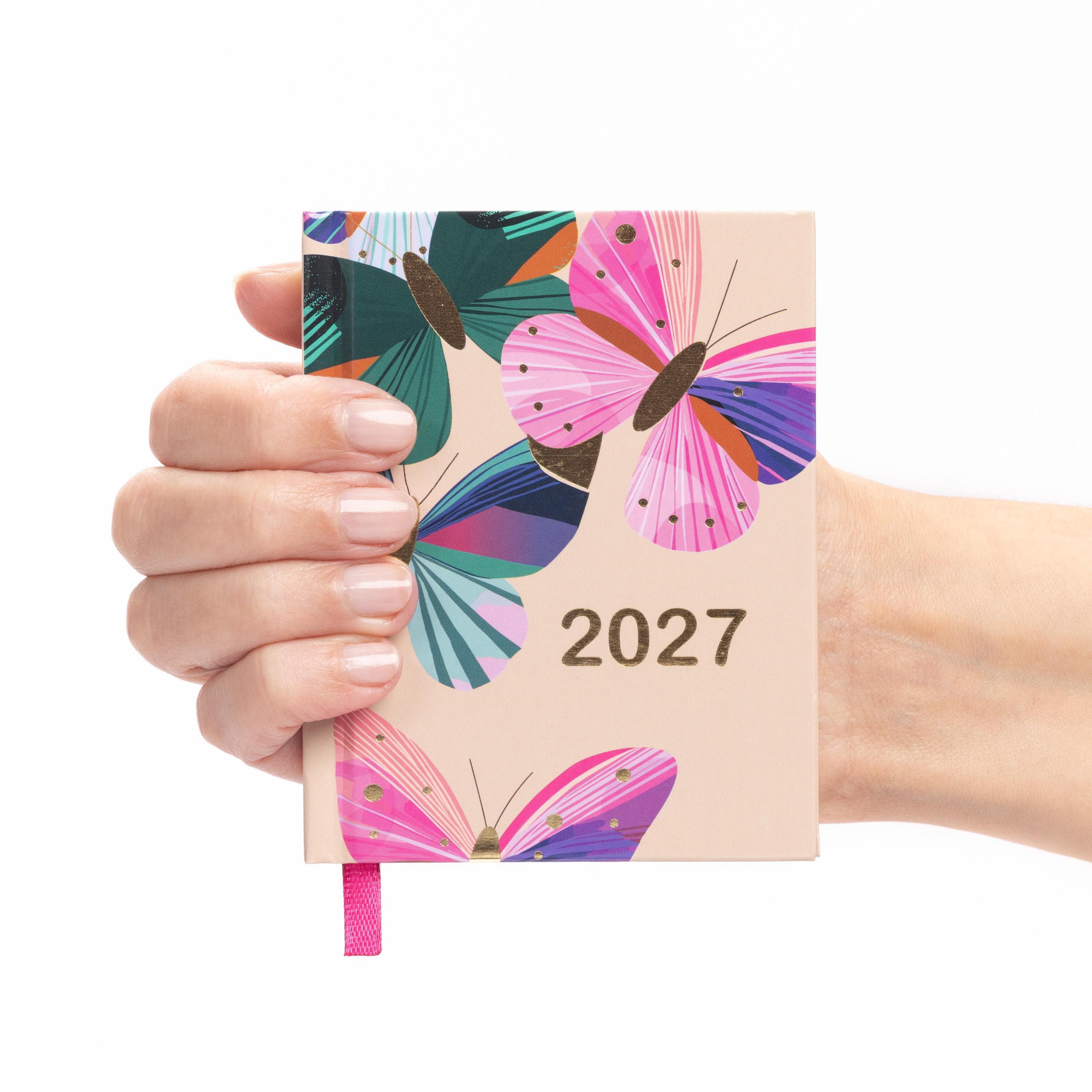 2027 Diary Pocket Size Handbag Week to View Diaries Full Year Calendar planner