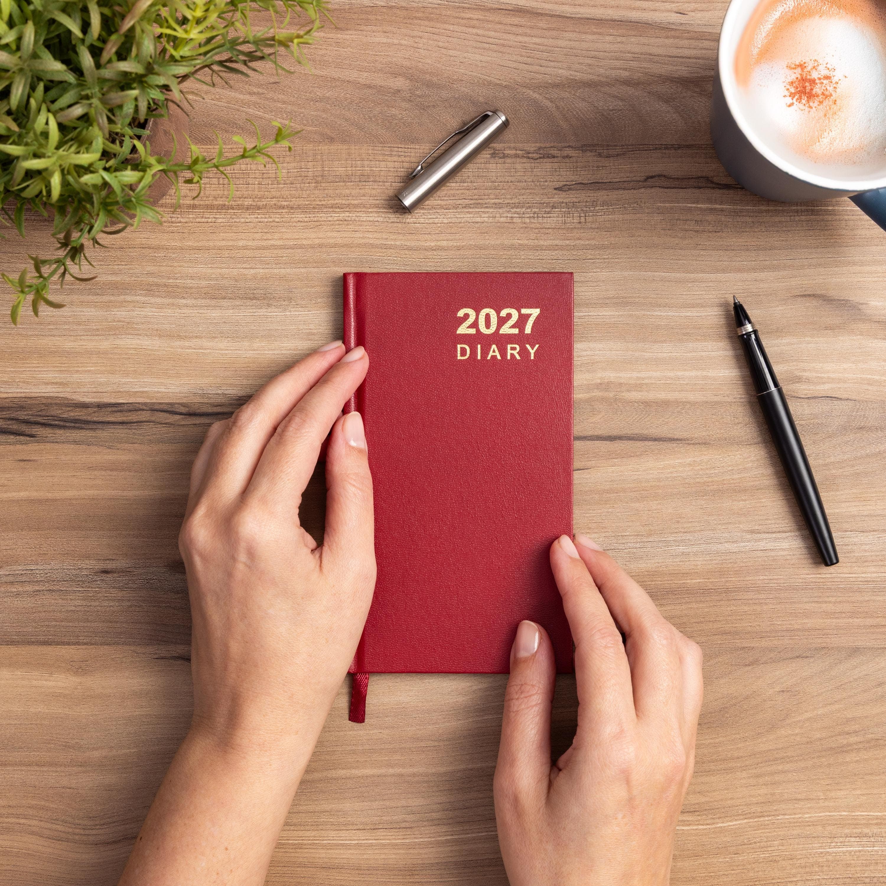 2027 Diary Slim Size Week to View Jan-Dec Diaries Full Year Hardback Planner - image 5