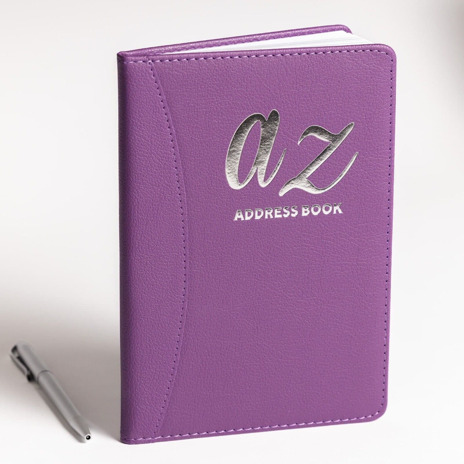 Address & Birthday Telephone Email Book A-Z Index Tabs Hard Back Contact and Pen - image 5