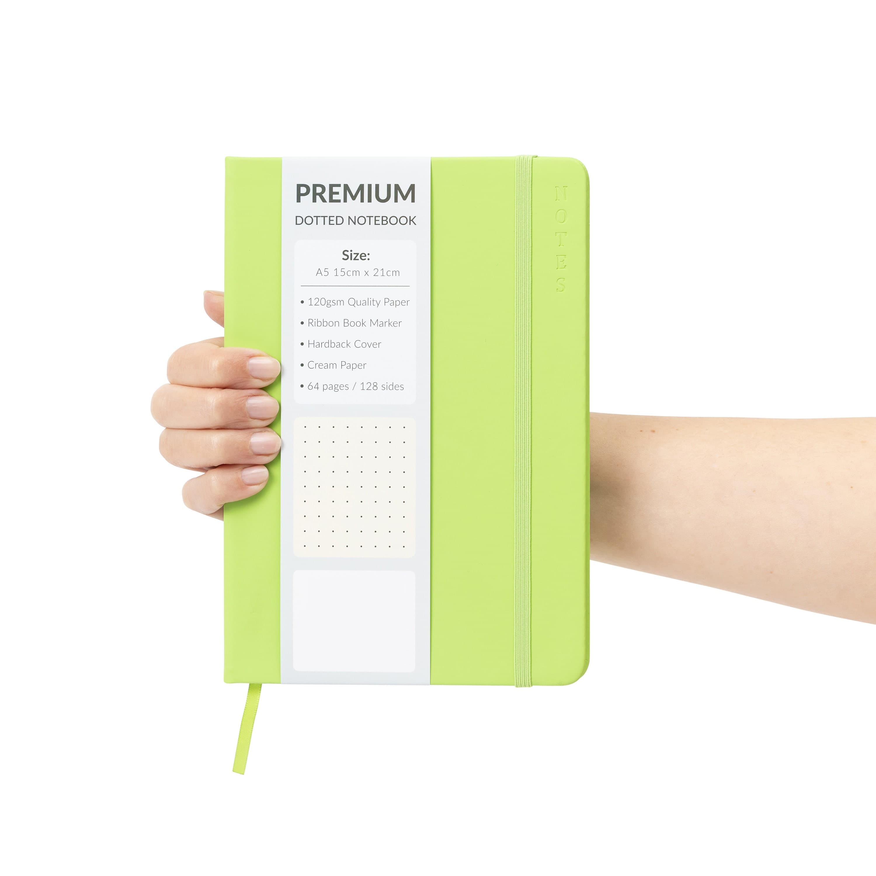 A5 Hardback Dotted Notebook Notepad Notes Diary Bullet Journal Premium Book - image 5