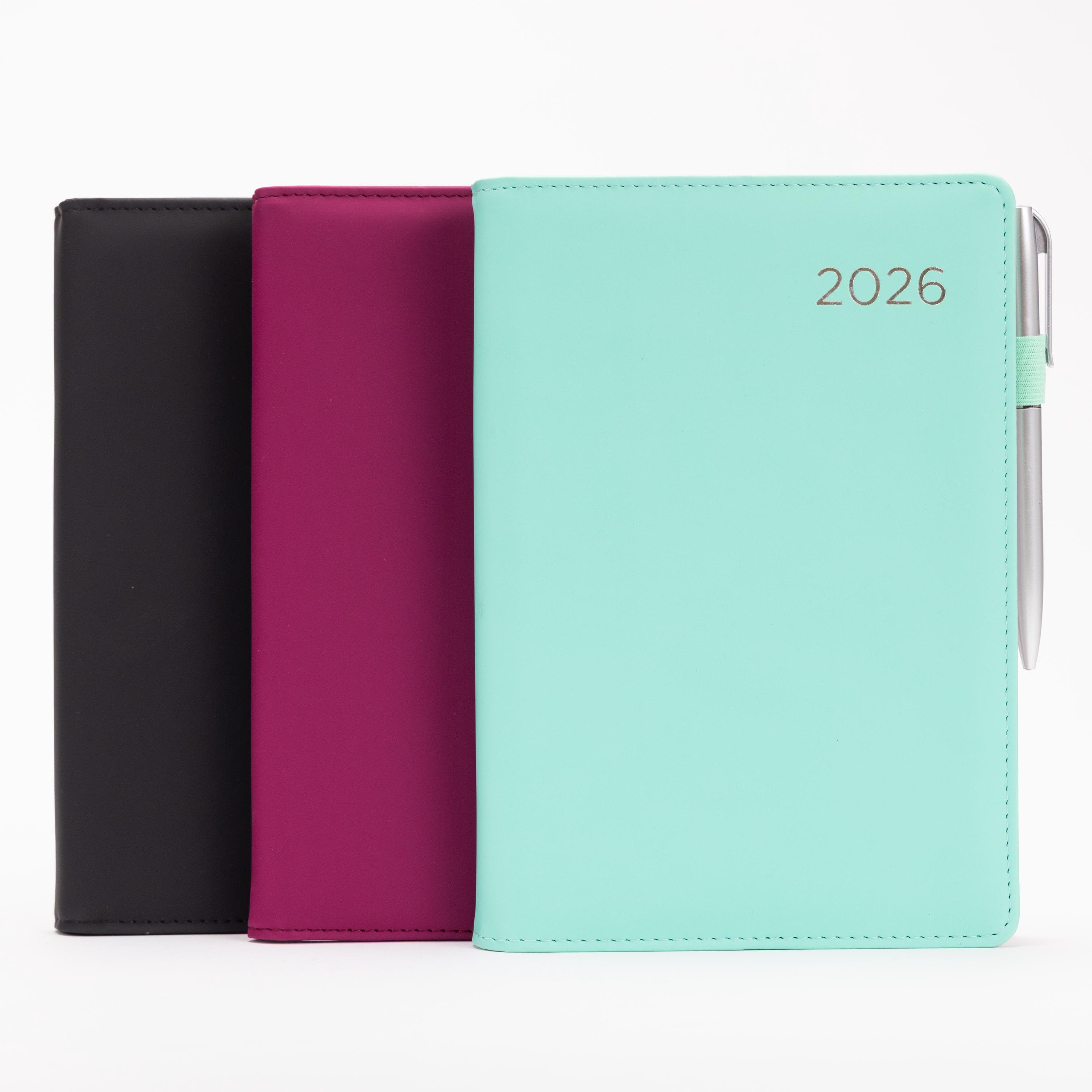 2026 A5 Week to View Diary: Premium Soft Leather Organiser with Pen - image 3