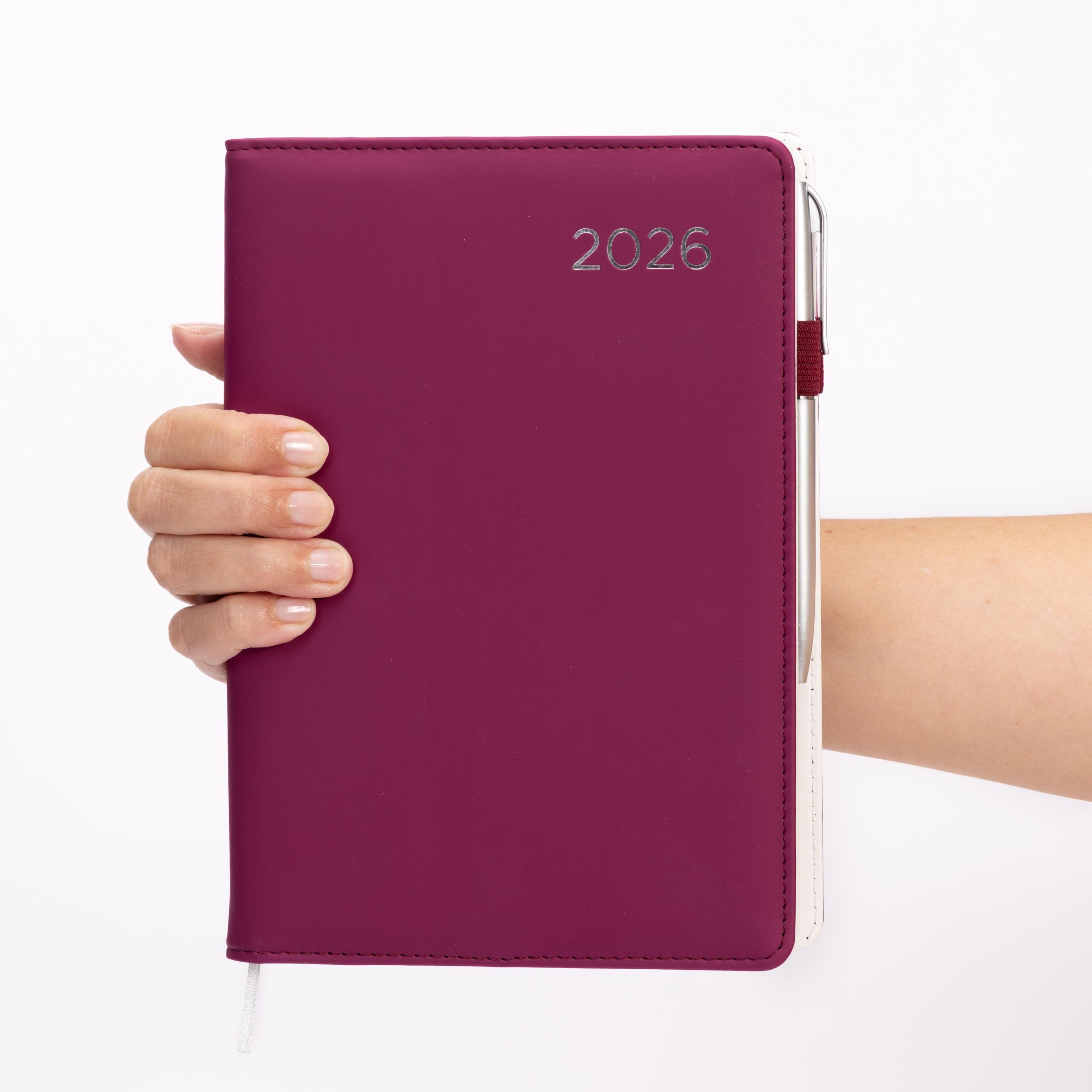 2026 A5 Week to View Diary Premium Organiser with Pen A-Z Address Index Book