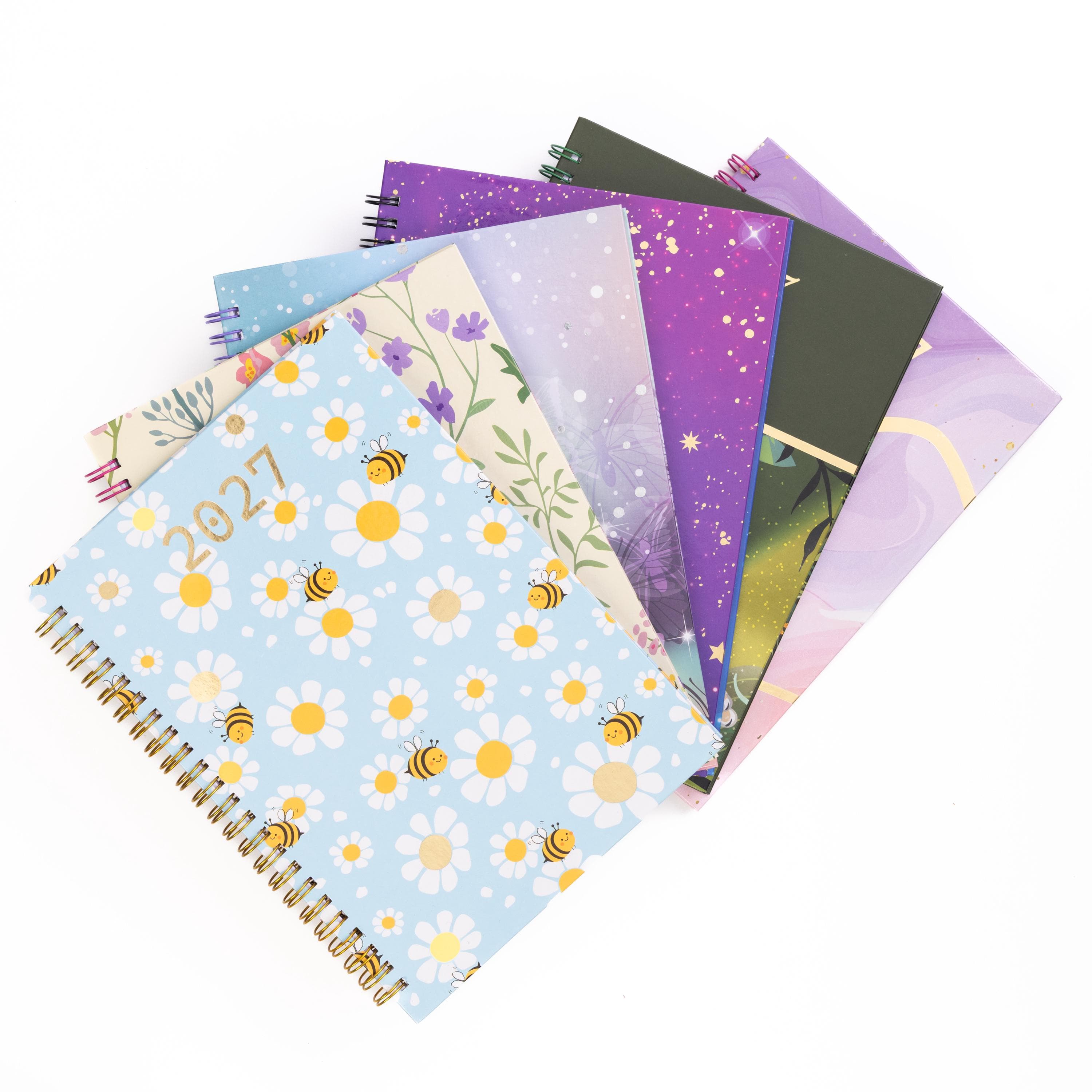 2027 A5 Week to view Diary School Office full year Teacher Hardback