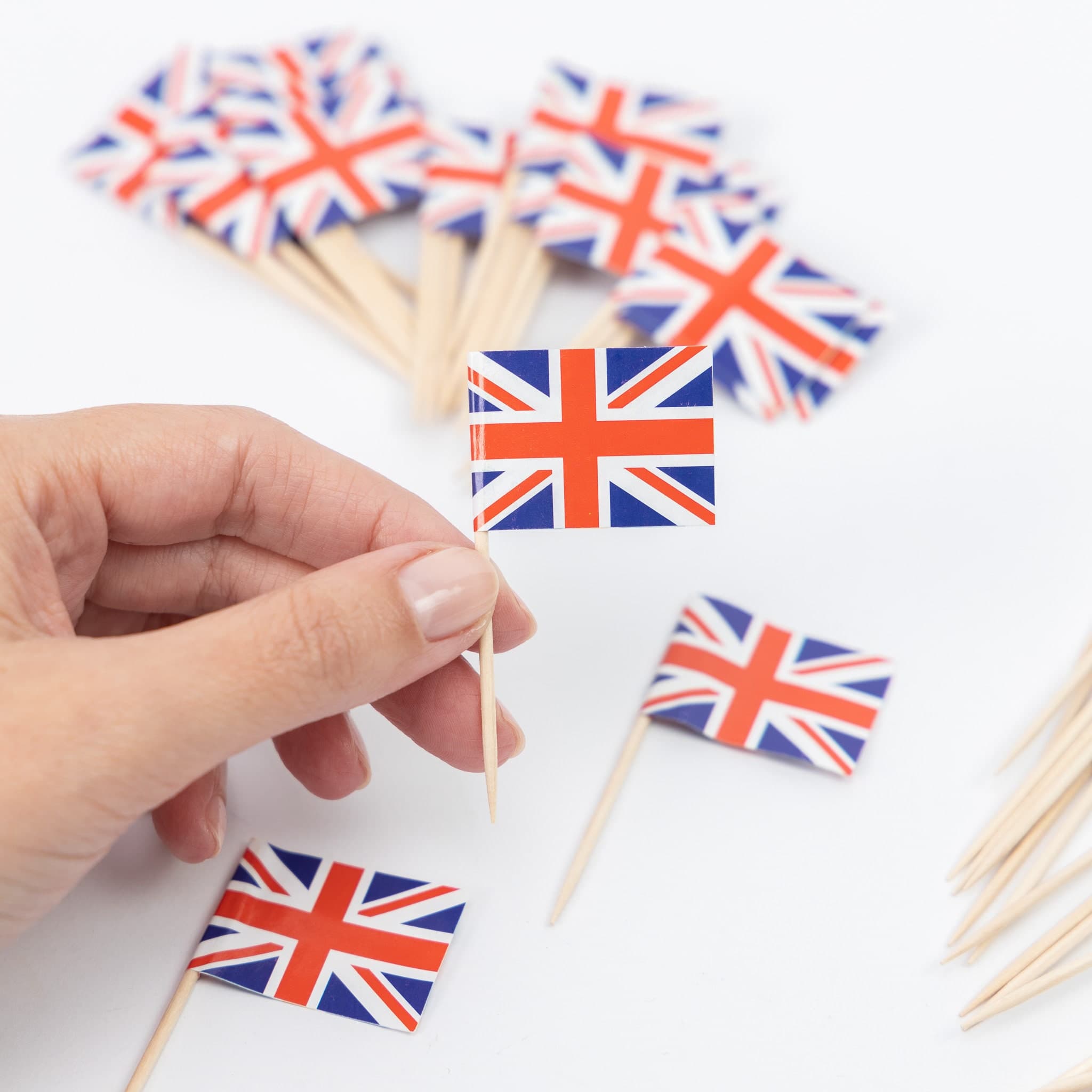 Union Jack Cocktail Sticks Flags Cake Topper Pick - image 4