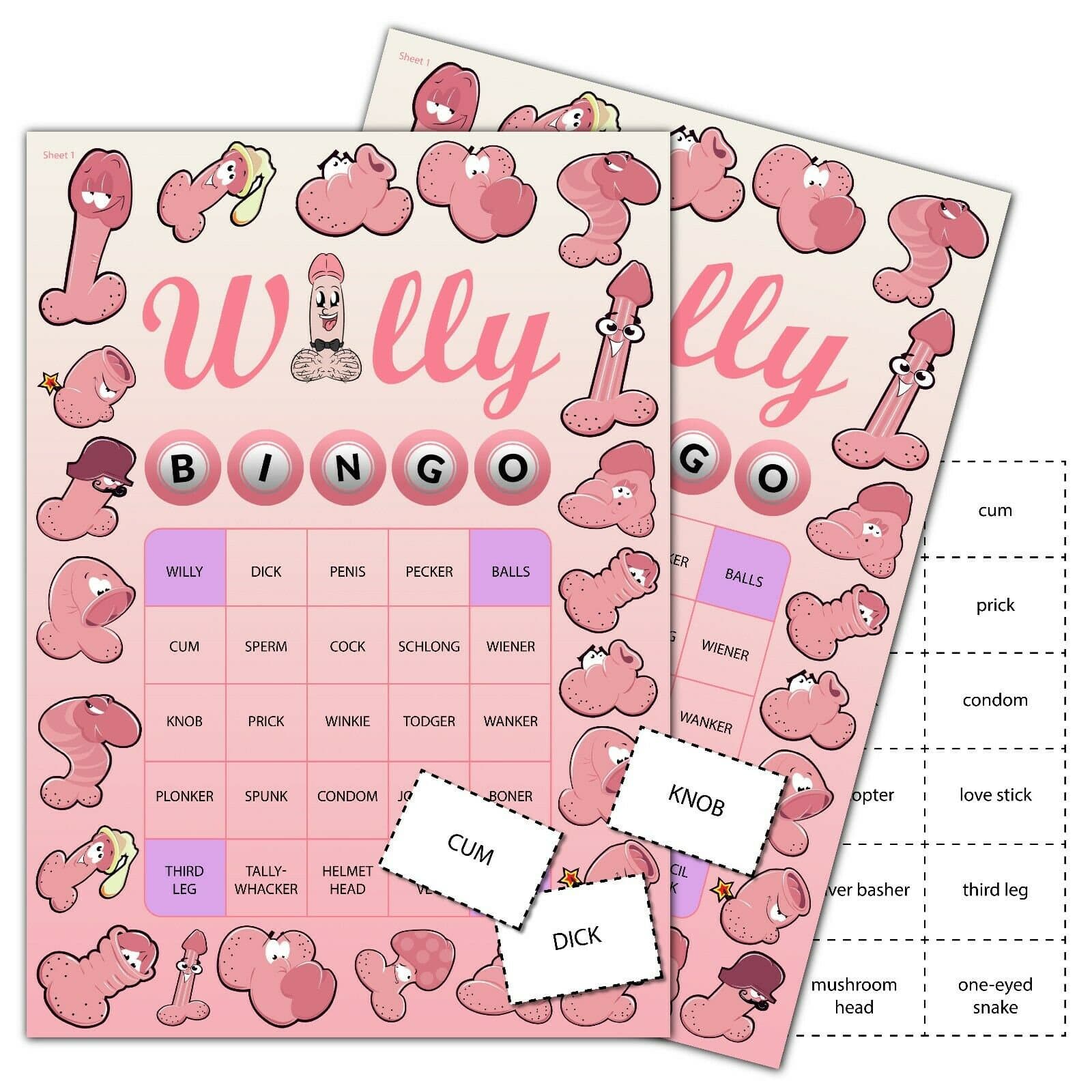 Willy Bingo Game: Funny Hen Night Party, 12 Players - image 3