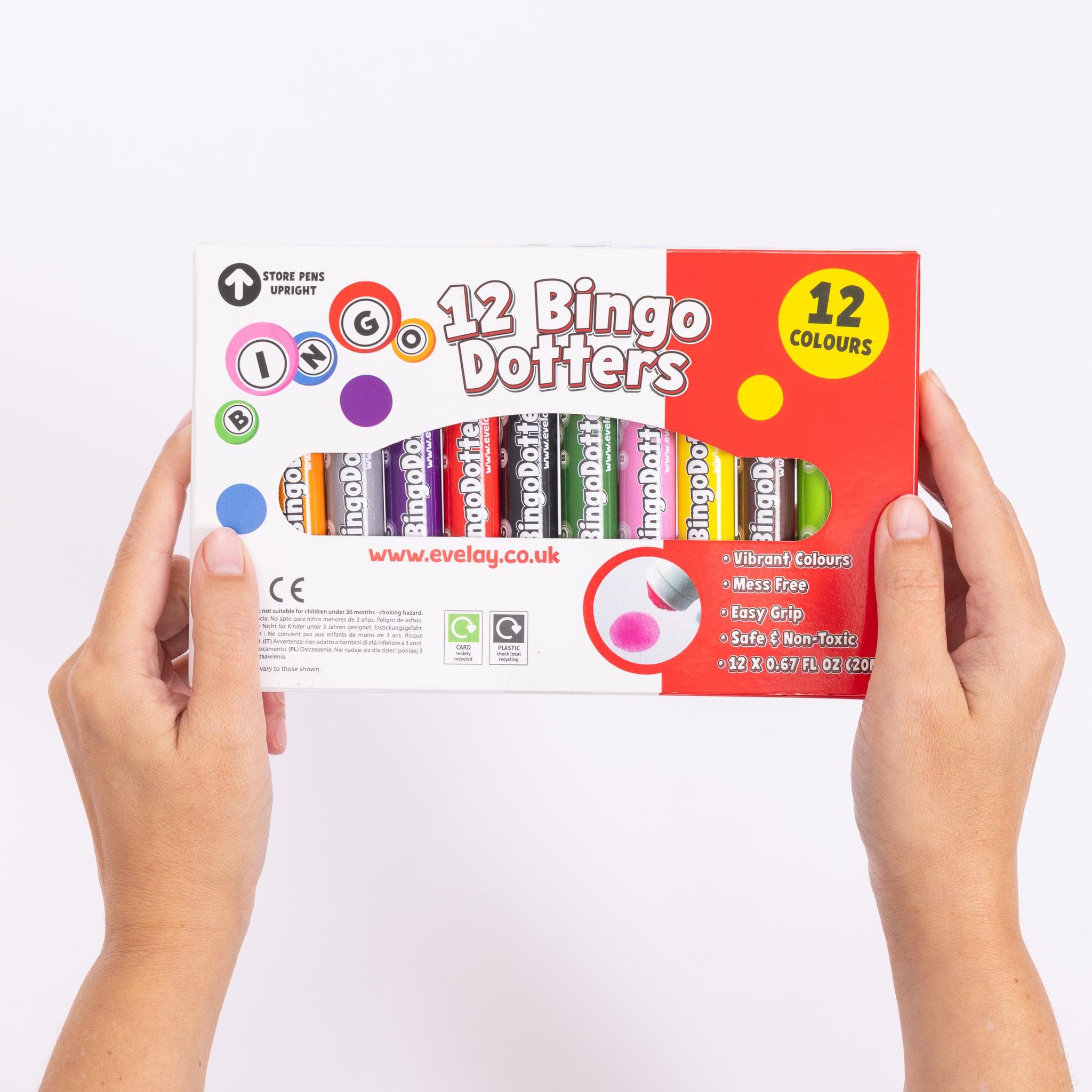 12 bingo Dabbers Coloured Markers Felt Dot Mixed Pens Ticket Dabbers Non Drip - image 5