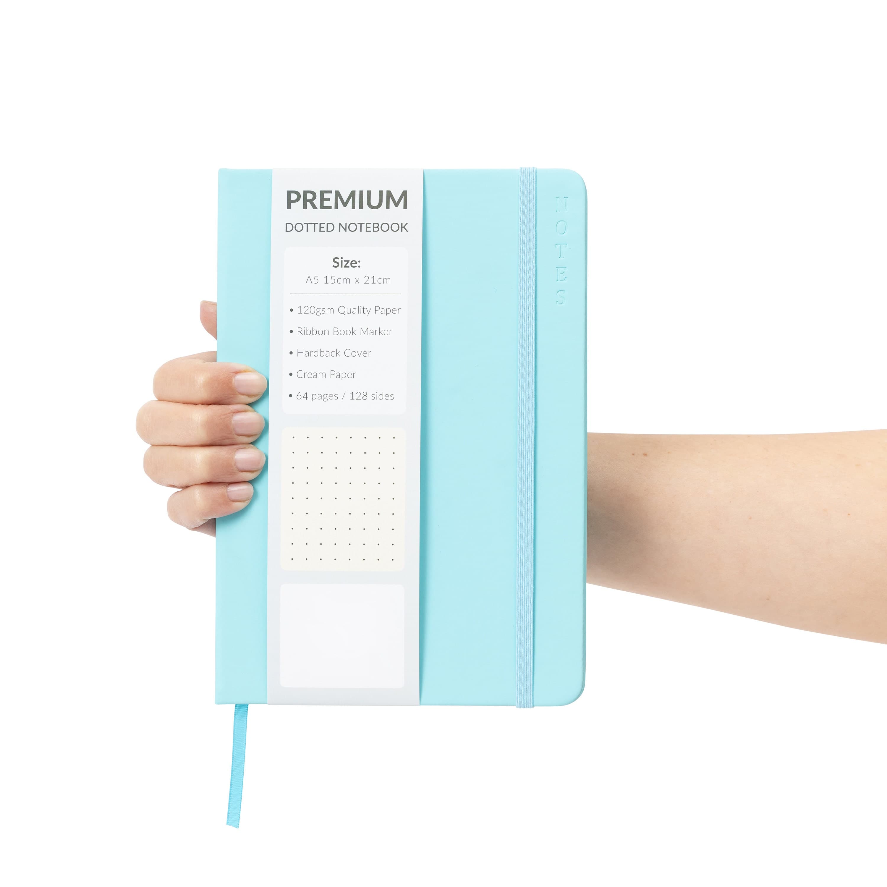 A5 Hardback Dotted Notebook Notepad Notes Diary Bullet Journal Premium Book - image 3