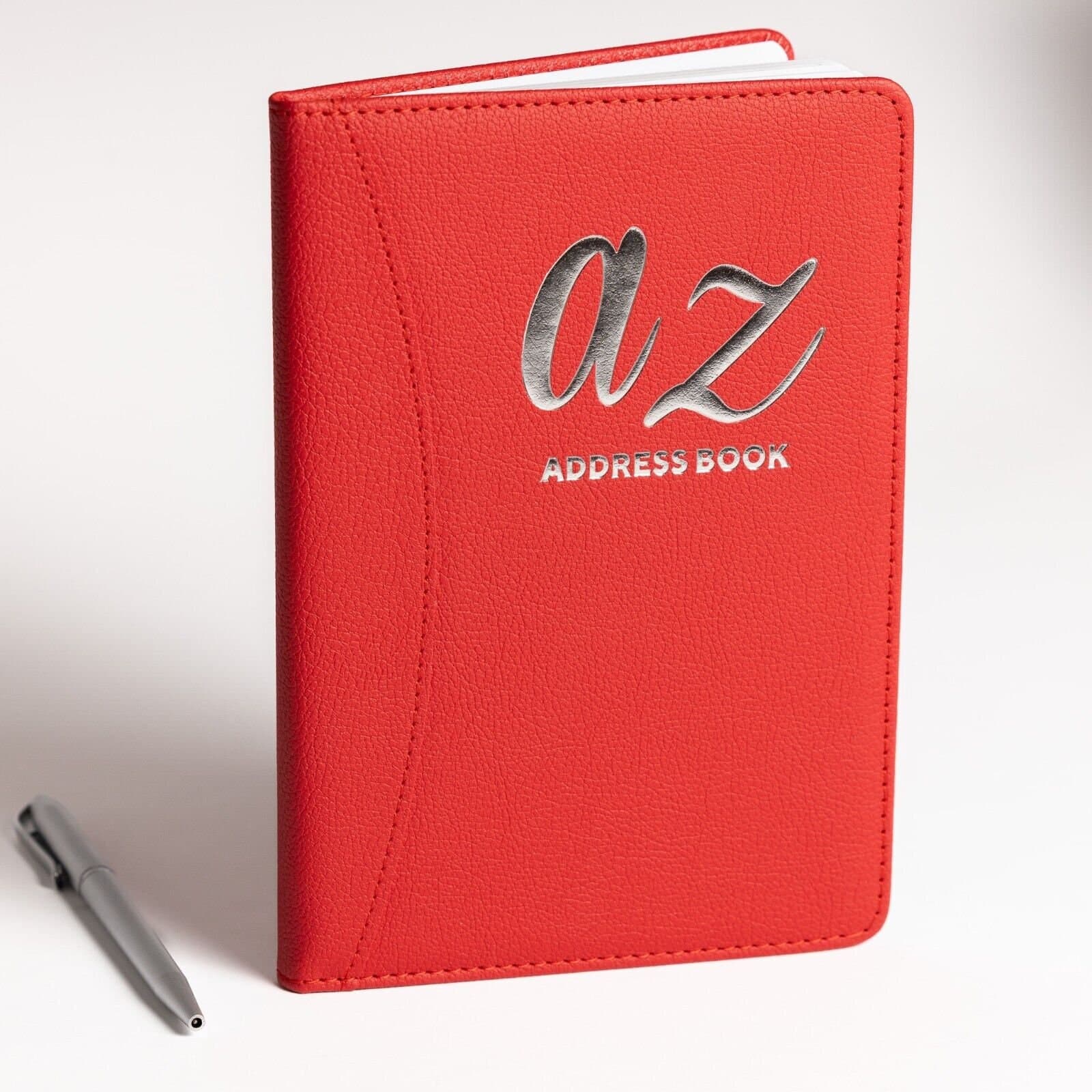 Address & Birthday Telephone Email Book A-Z Index Tabs Hard Back Contact and Pen - image 4