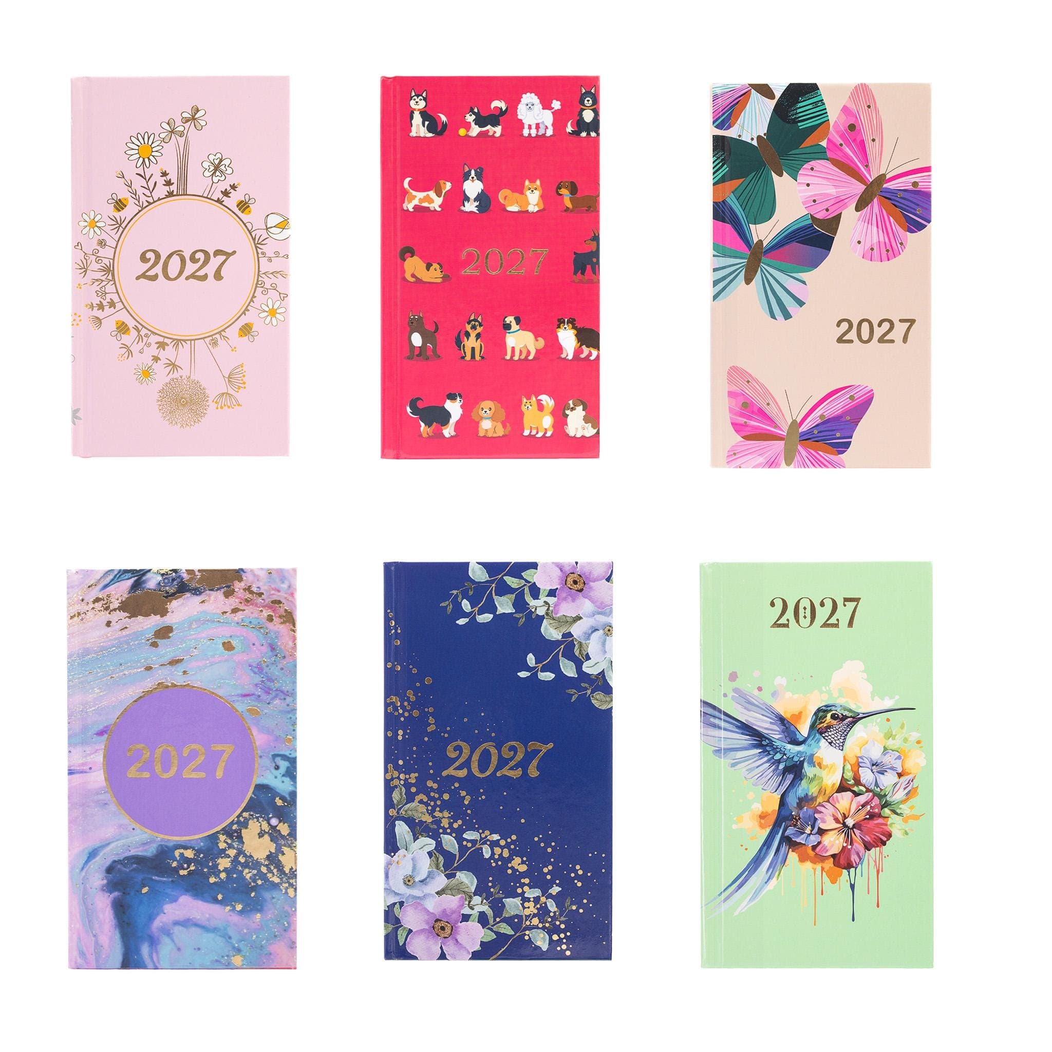 2027 Diary Slim Size Week to View Diaries Full Year Journal Calendar Planner
