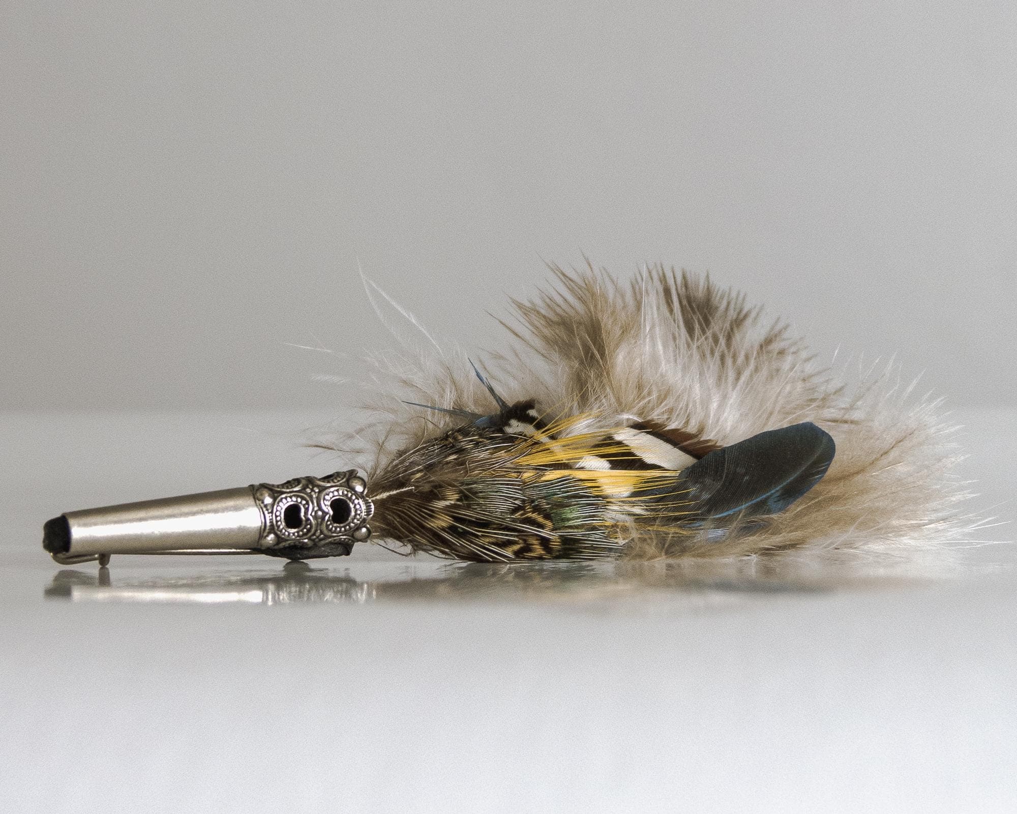 rustic folk german hunting hat pin
