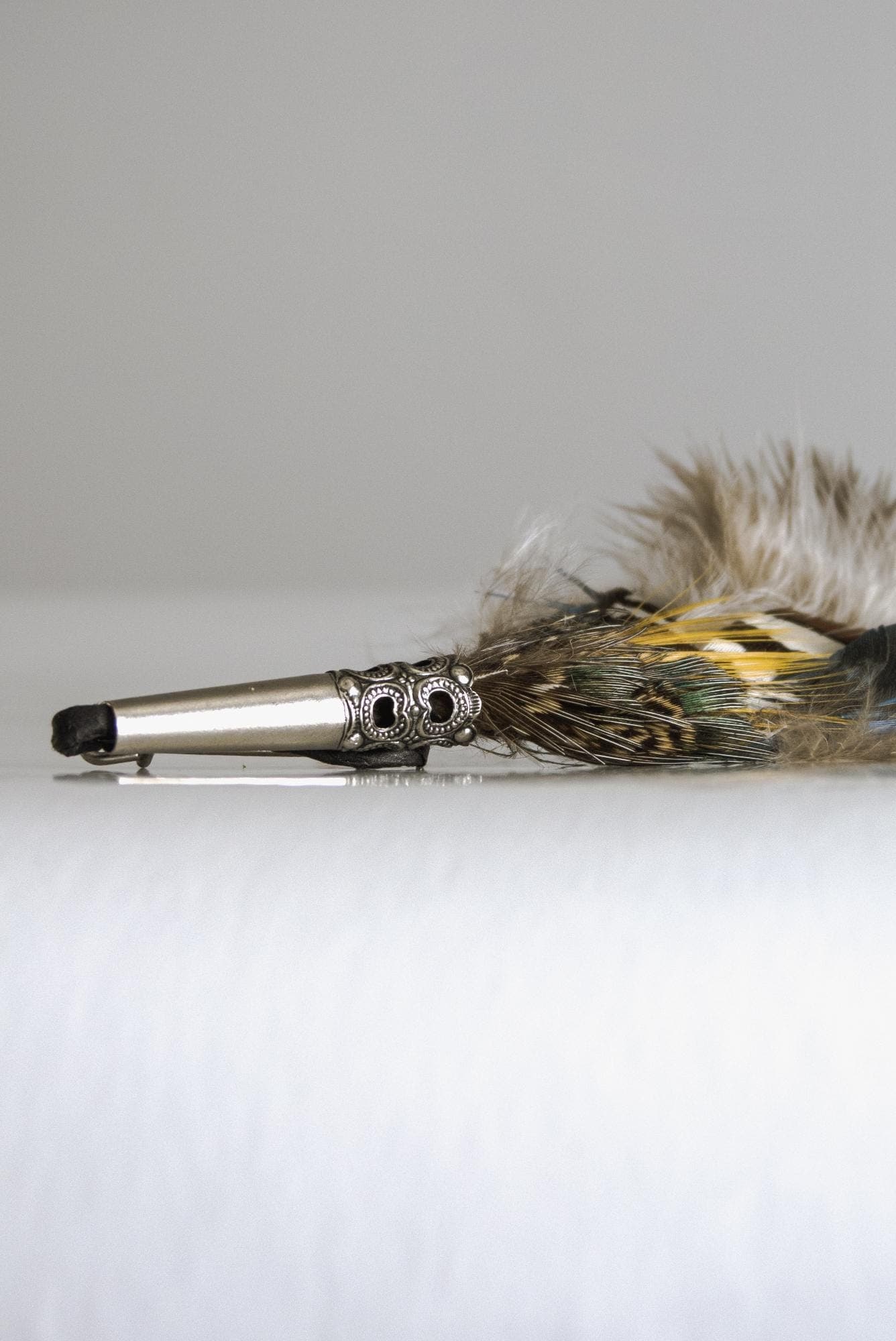 rustic folk german hunting hat pin - image 3