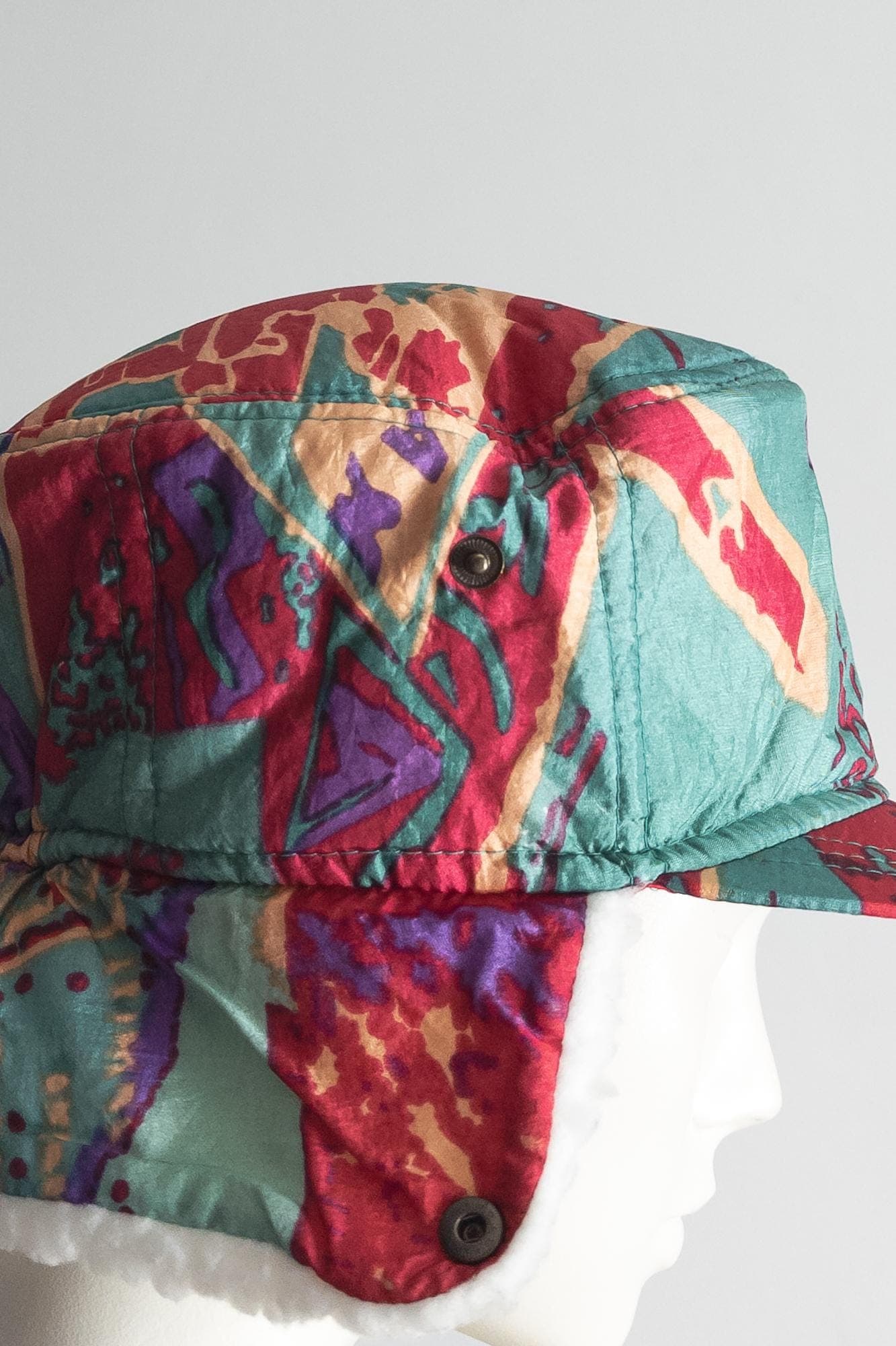 vintage ski trapper hat vintage snowboard ear flap cap one size - image 5