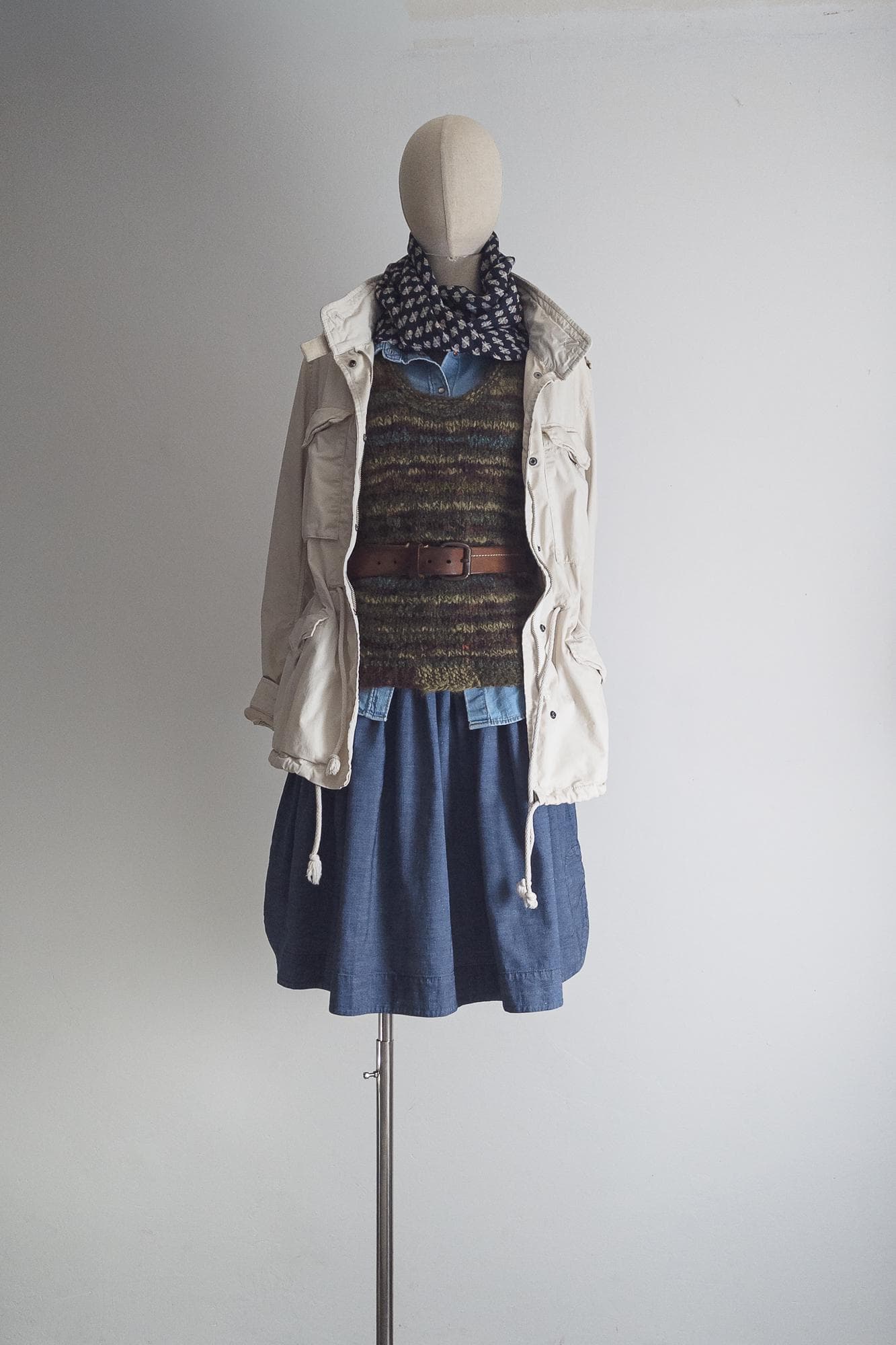 vintage utility jacket with hood - image 4