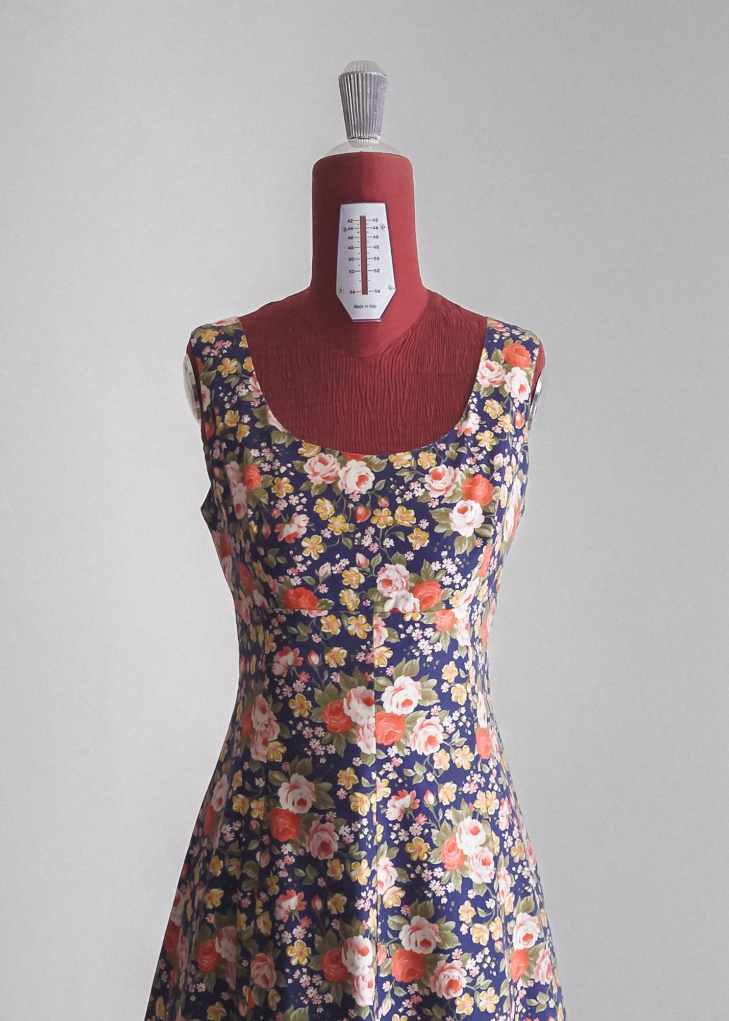 1970s vintage garden cotton sundress dress of london (s/m) - image 4
