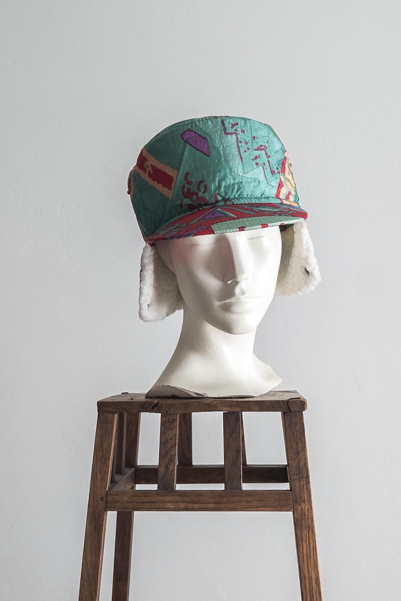 vintage ski trapper hat vintage snowboard ear flap cap one size - image 3