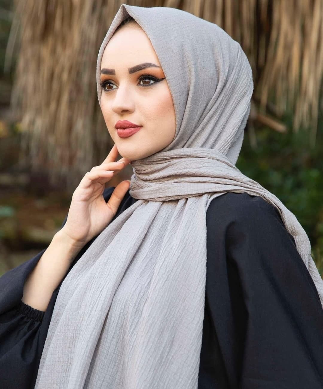 Crinkle Cotton Hijab, Elegant Soft Scarf, All Seasons Fashion