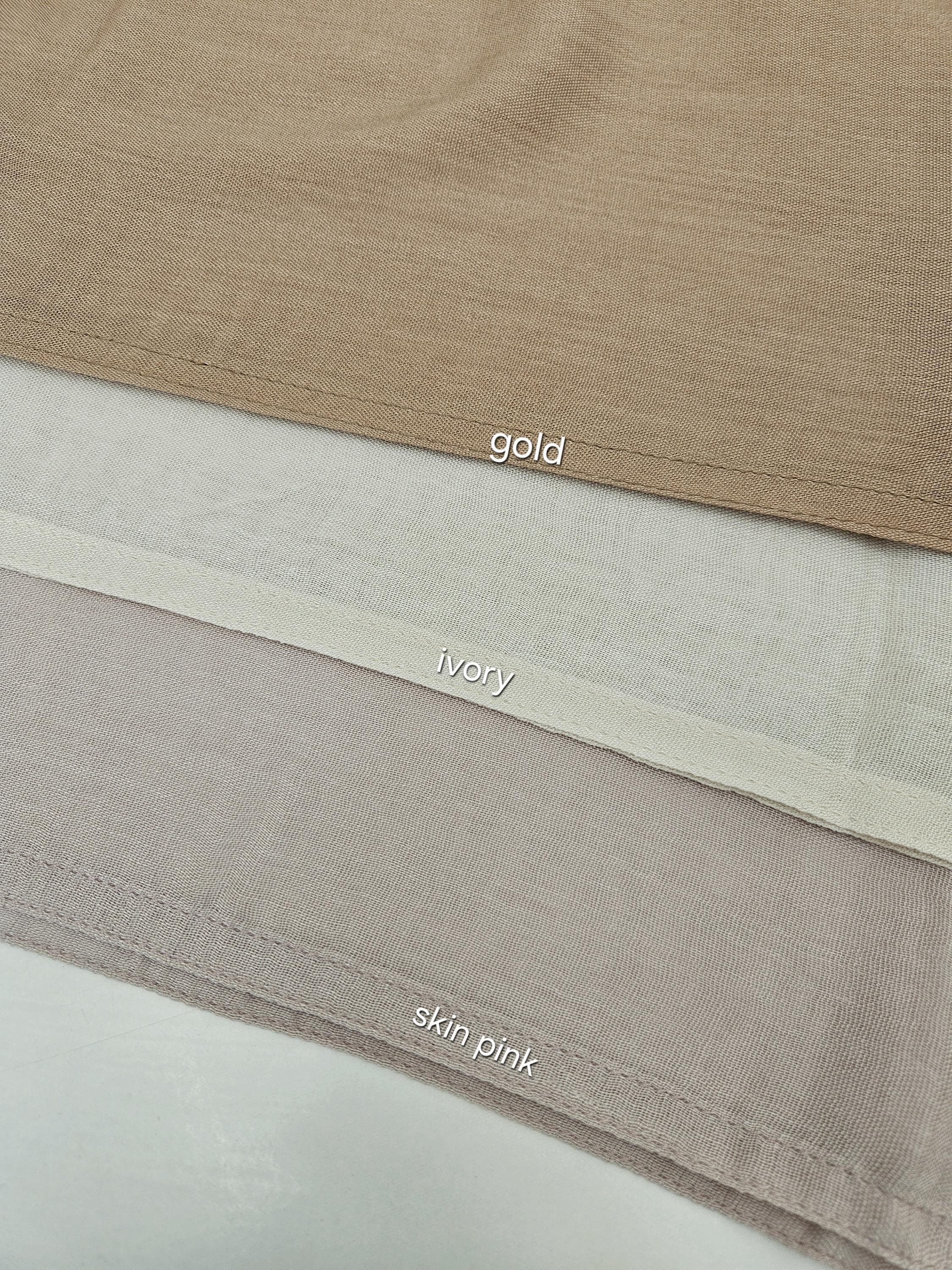 Bamboo Double Stitch Modals - 180cm x 85cm Hijab Scarf - image 4