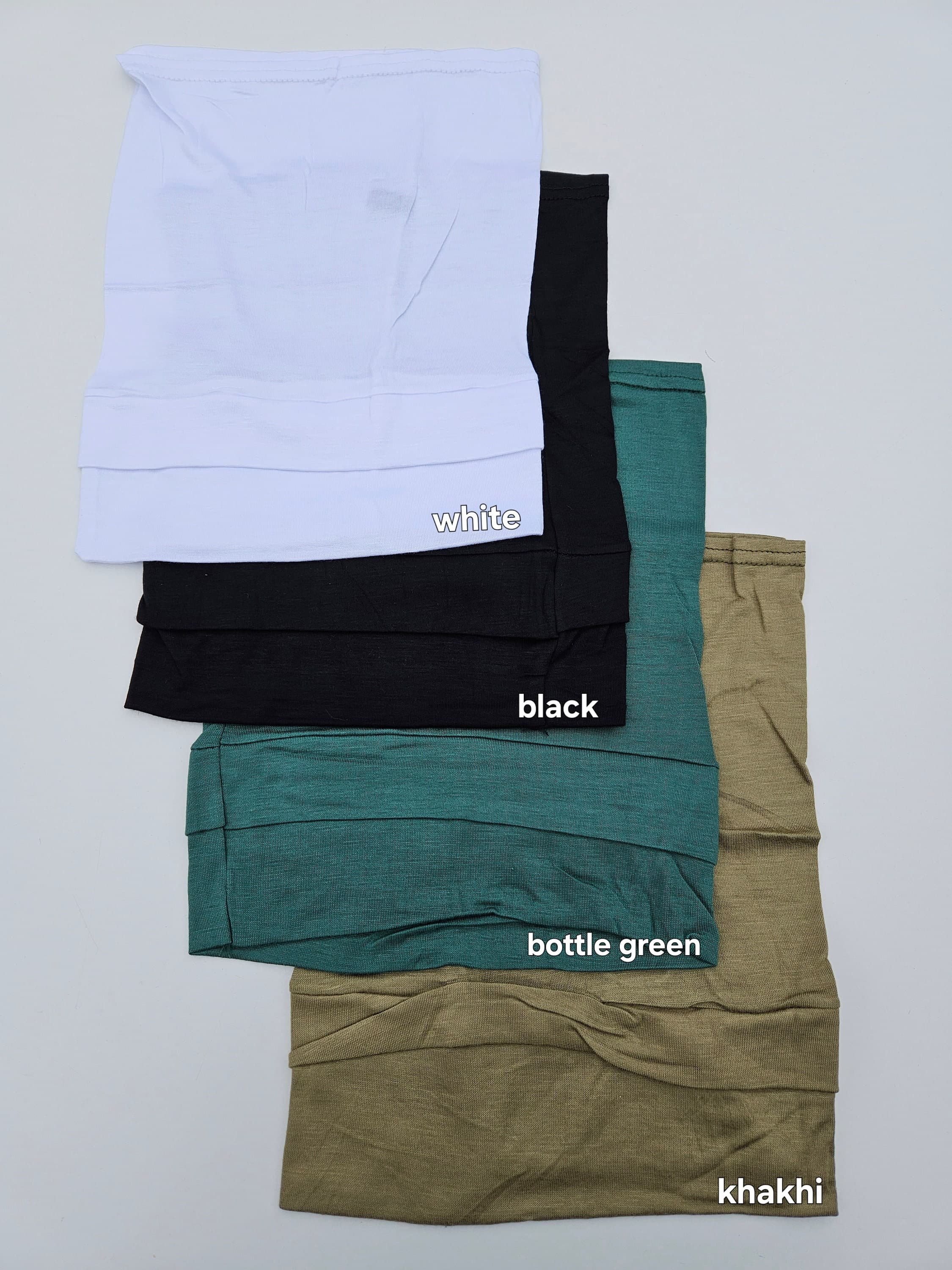 Double Layer Jersey Cotton Hijab Underscarf Tube Cap - image 5