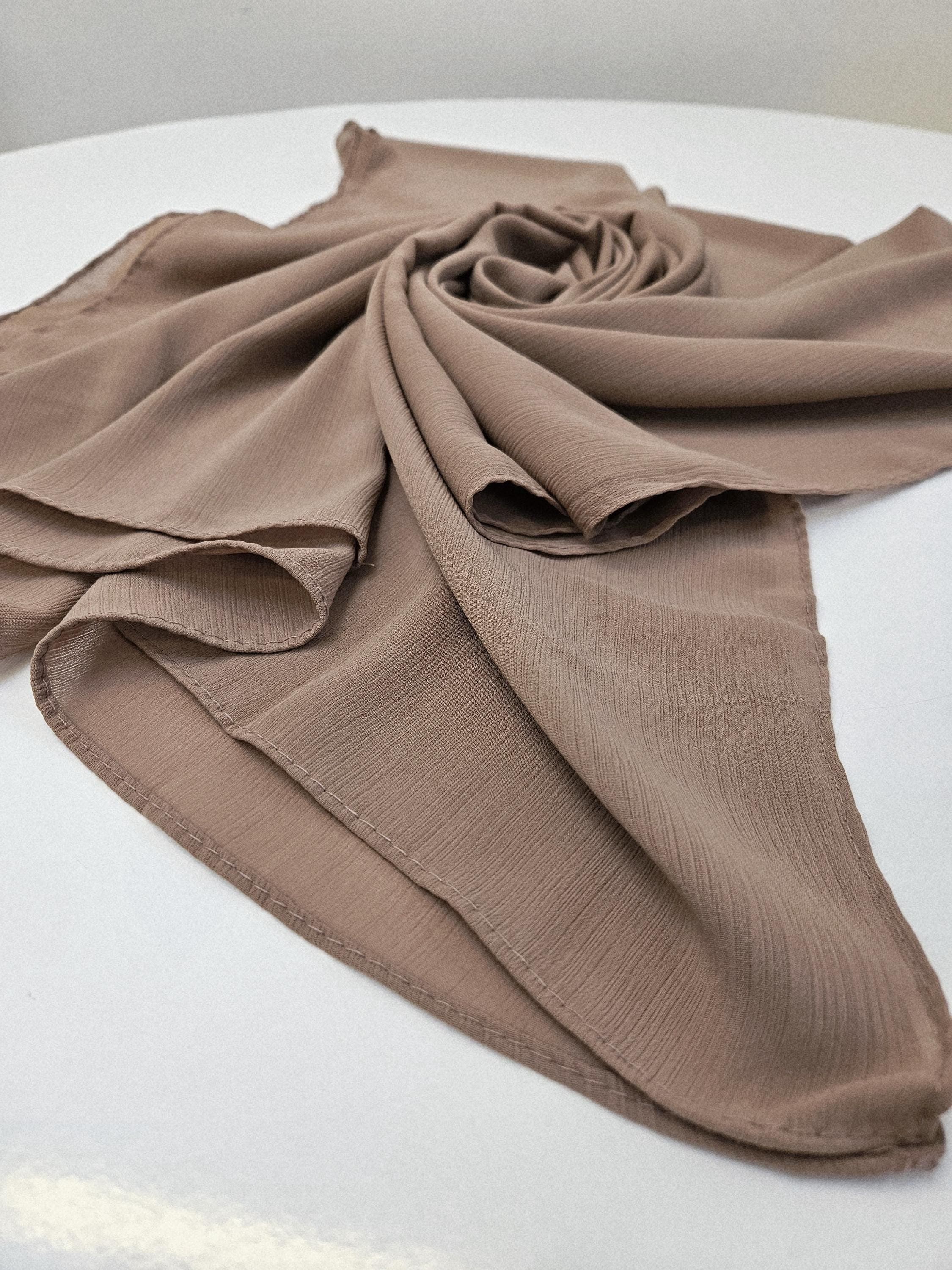 New Crinkle Chiffon Elegant Pinstripe Chiffon Hijab 170x70cm - image 5