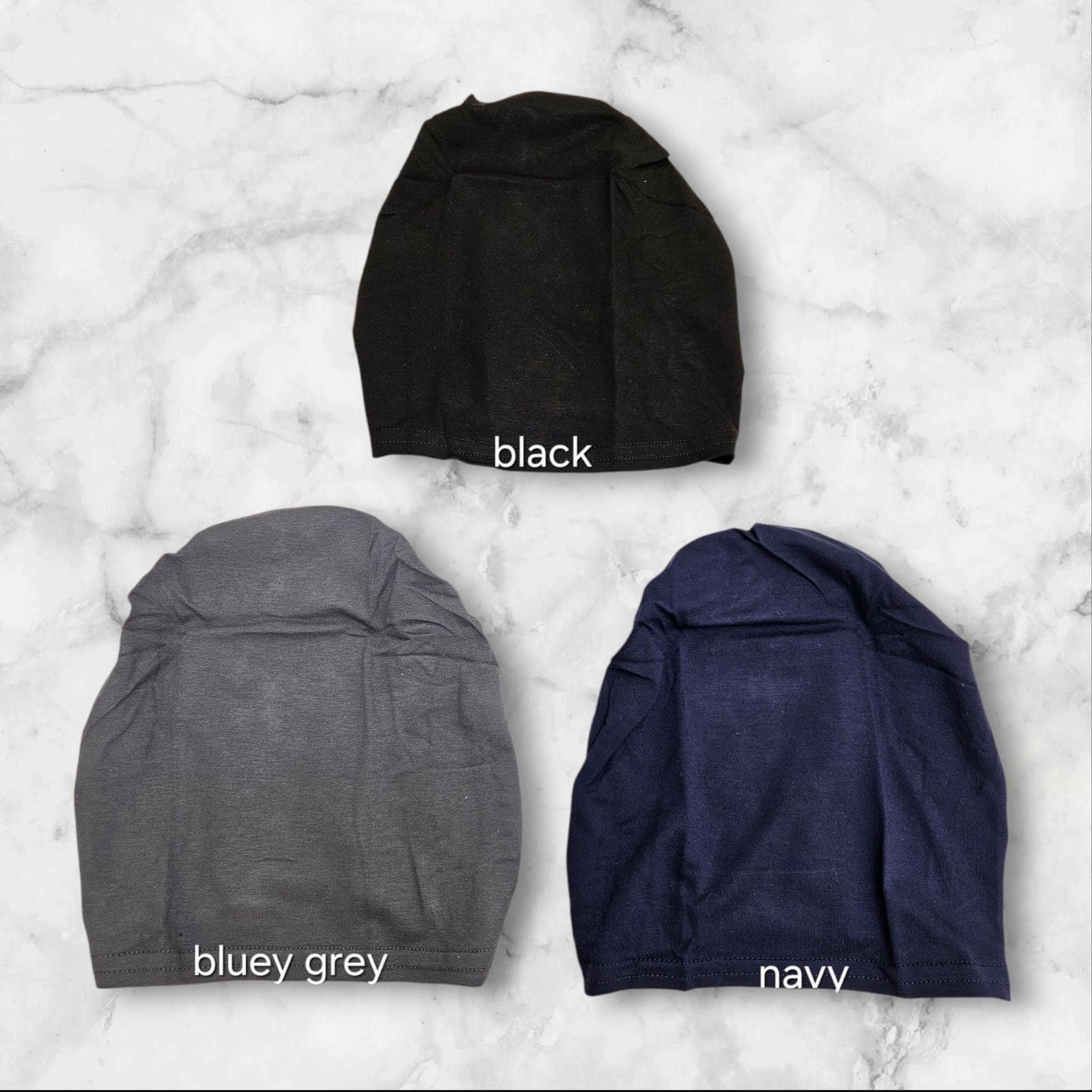 Cotton Undercap Bonnet: Full Tube, Hijab, Chemo, Alopecia Cap